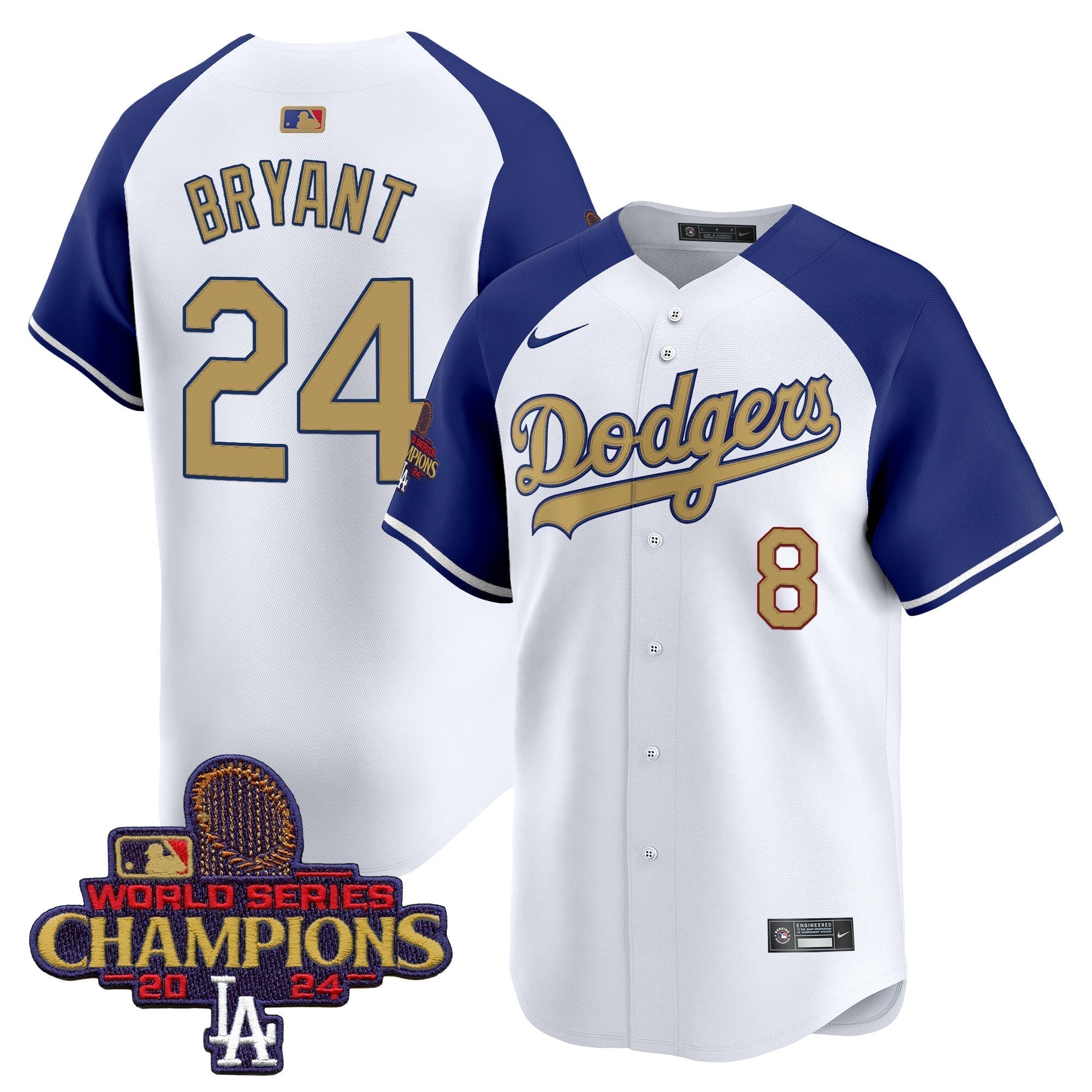 Dodgers 2025 Gold Vapor Premier Limited Jersey - Stitched