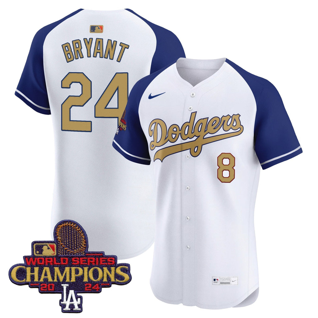 Dodgers 2025 Gold Vapor Premier Elite Jersey - Stitched
