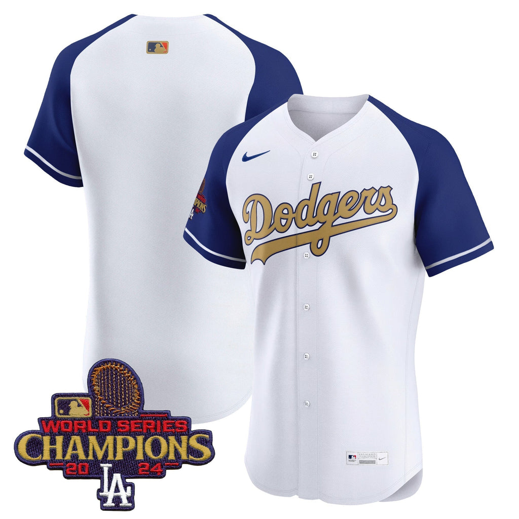 Dodgers 2025 Gold Vapor Premier Elite Jersey - Stitched