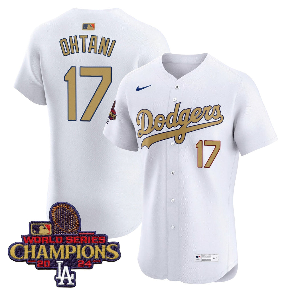 Dodgers 2025 Gold Vapor Premier Elite Jersey - Stitched