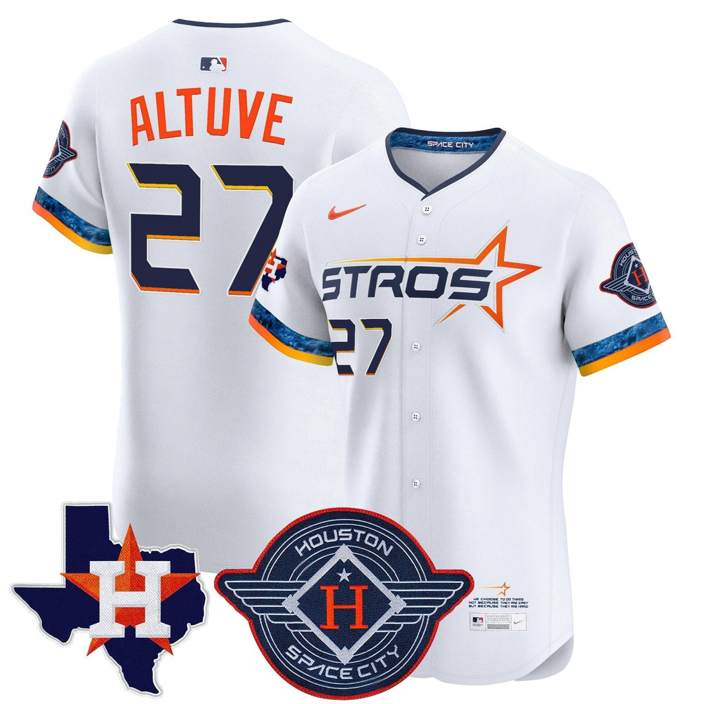 HOU 2025 City Connect Texas Patch Vapor Premier Elite Jersey - Stitched