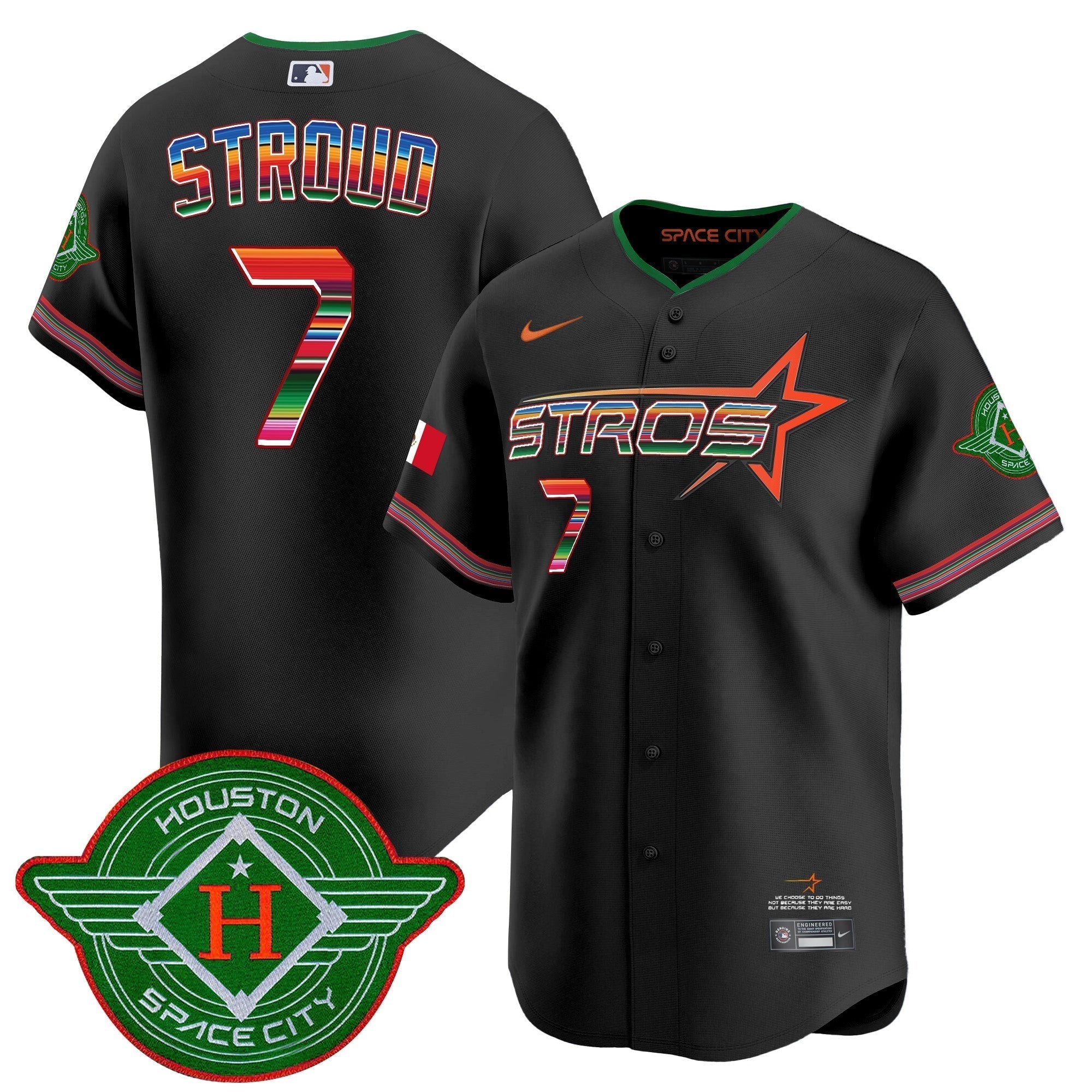 Astros 2025 City Connect Mexico Vapor Premier Limited Jersey - Stitched