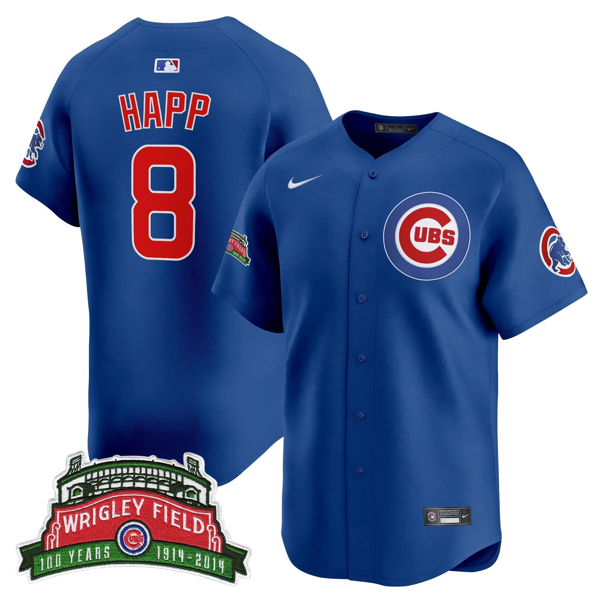 CHC Wrigley Field Style Vapor Premier Limited Jersey - All Stitched