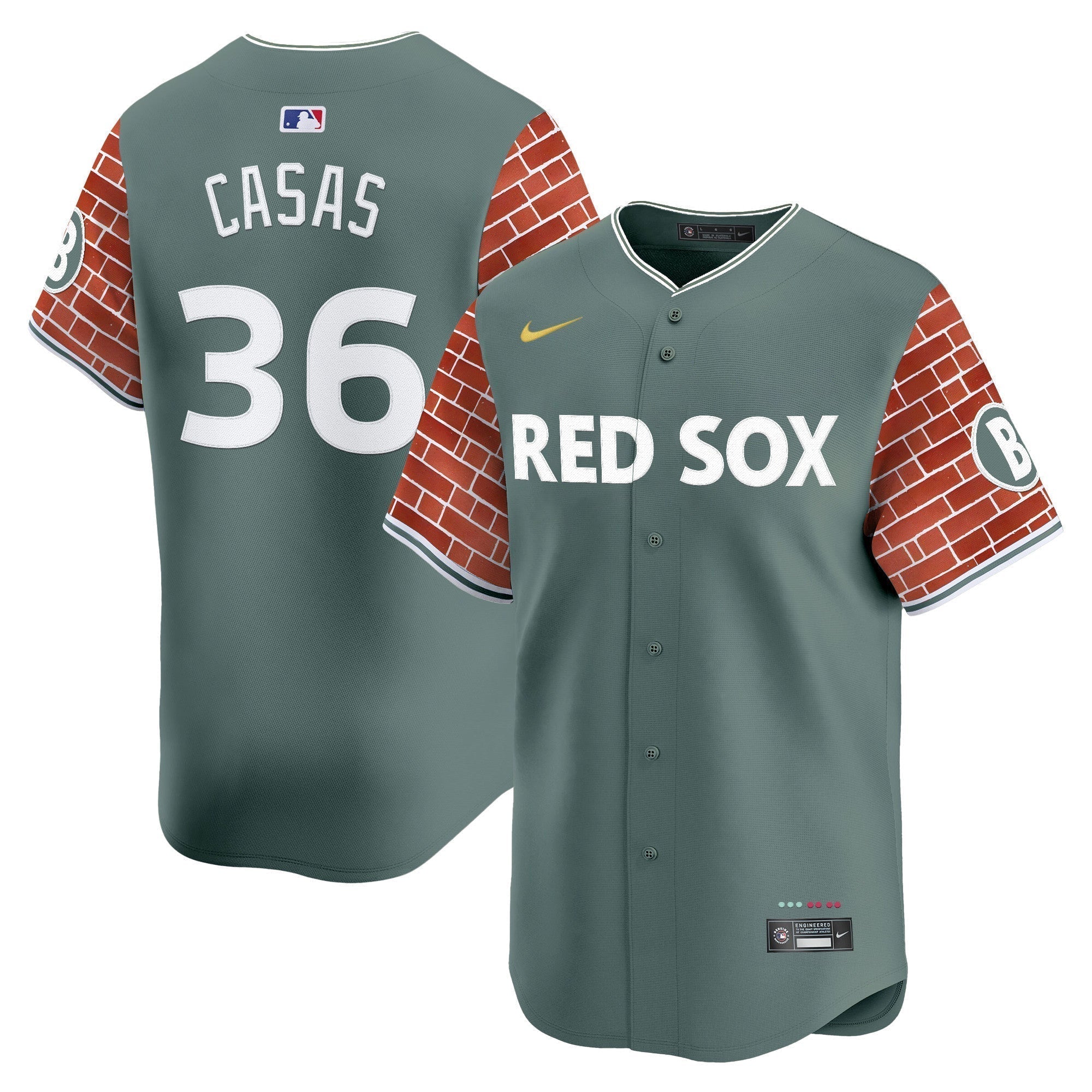 BOS 2025 Fenway Red Brick Style Vapor Premier Limited Jersey - Stitched