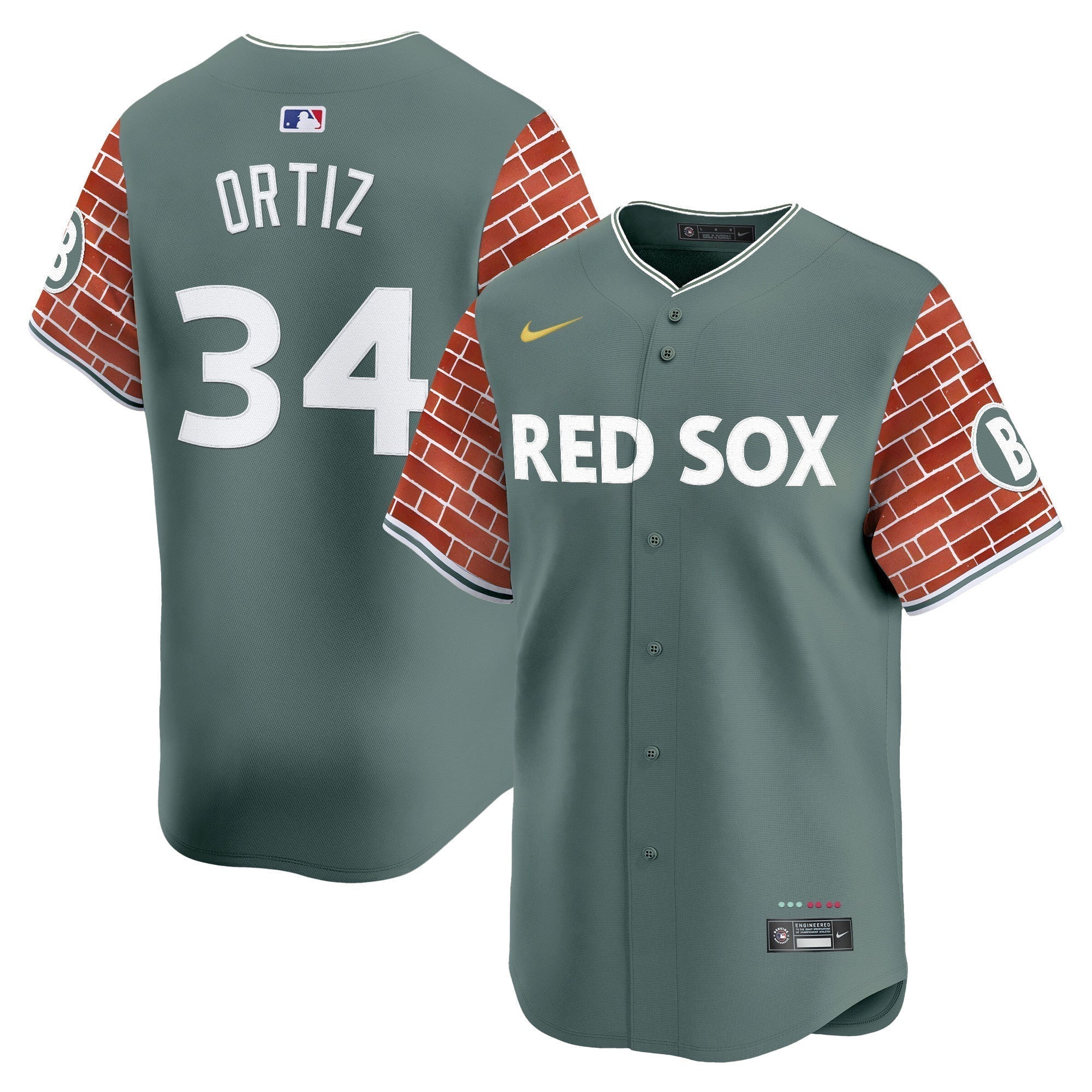 BOS 2025 Fenway Red Brick Style Vapor Premier Limited Jersey - Stitched