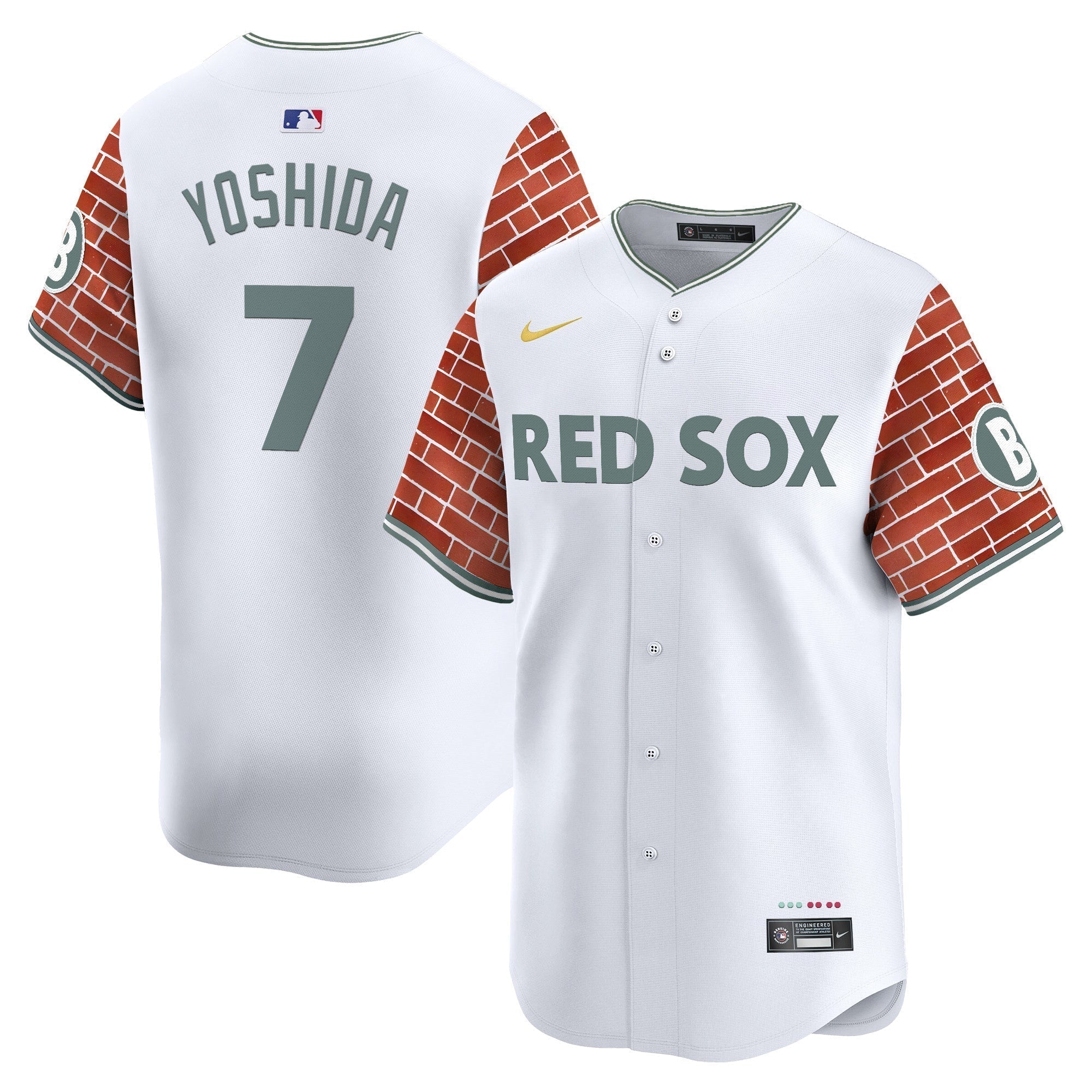 BOS 2025 Fenway Red Brick Style Vapor Premier Limited Jersey - Stitched