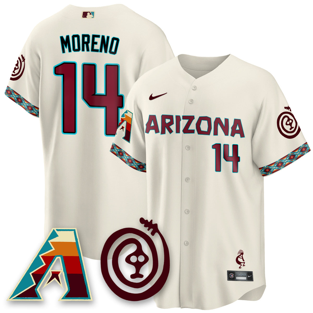 ARI City Connect Concept Jersey V2 - All Stitched