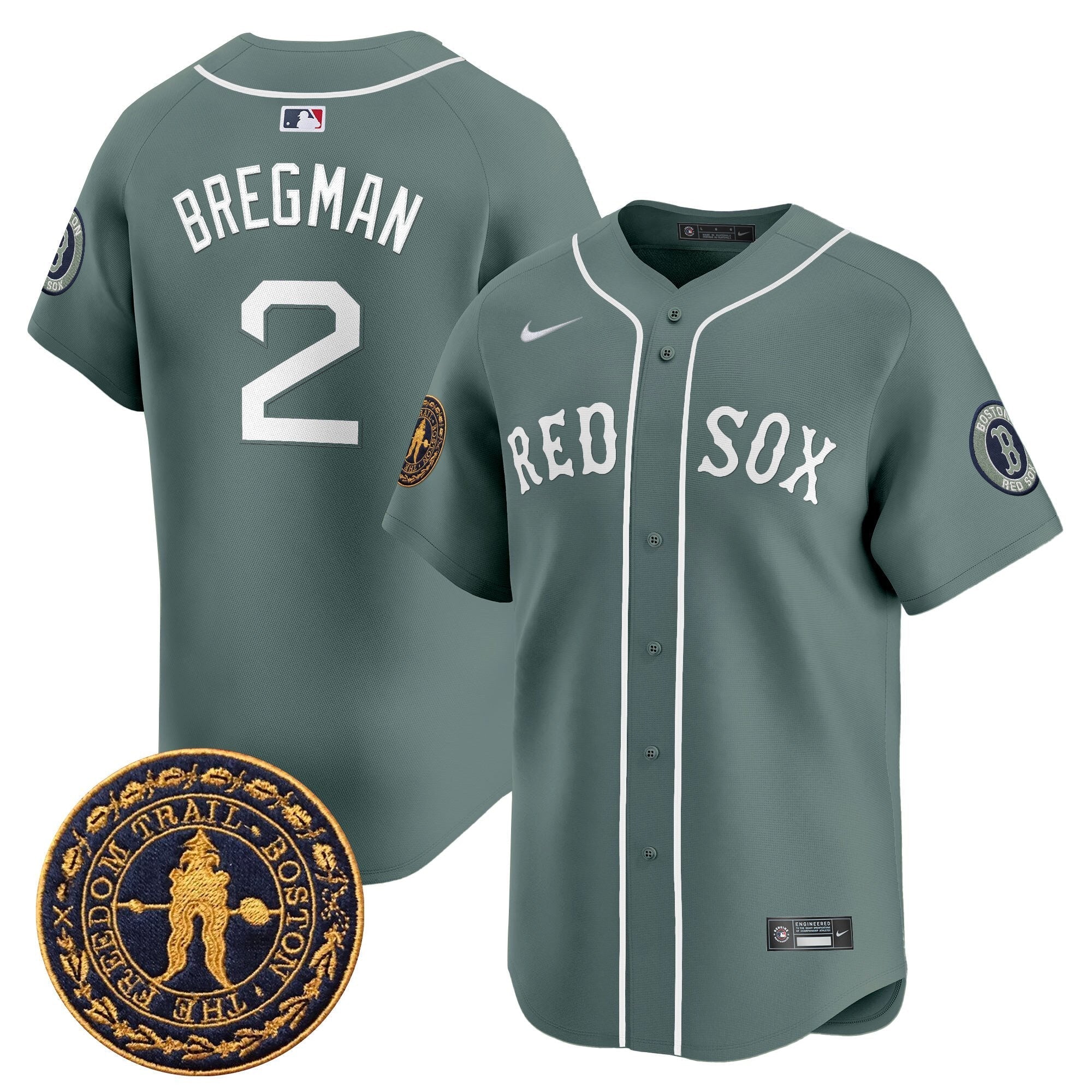 BOS Freedom Trail Patch Vapor Premier Limited Jersey - All Stitched