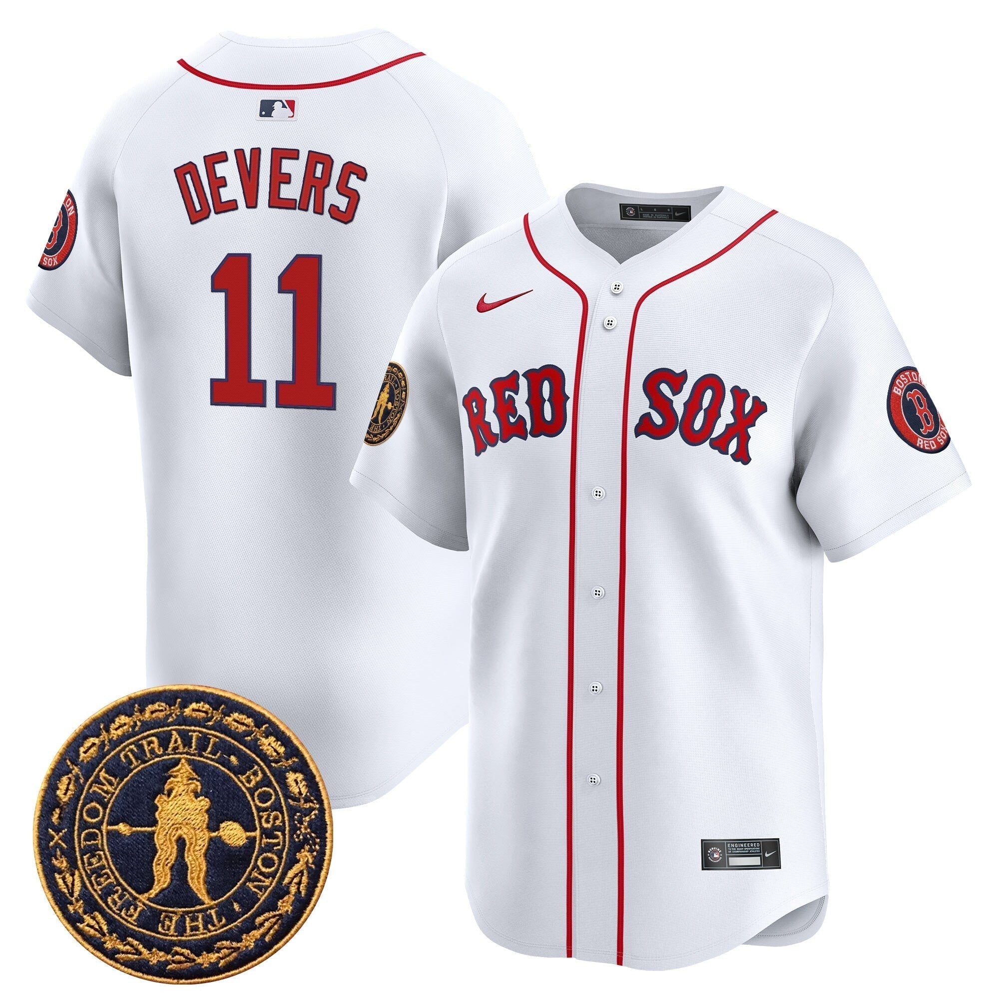 BOS Freedom Trail Patch Vapor Premier Limited Jersey - All Stitched