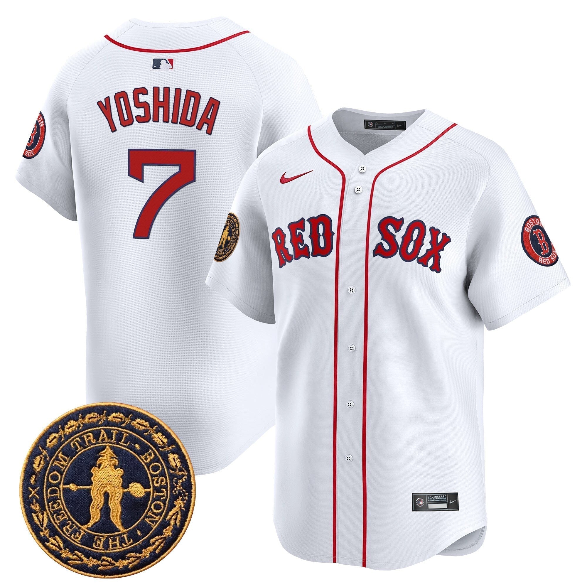 BOS Freedom Trail Patch Vapor Premier Limited Jersey - All Stitched