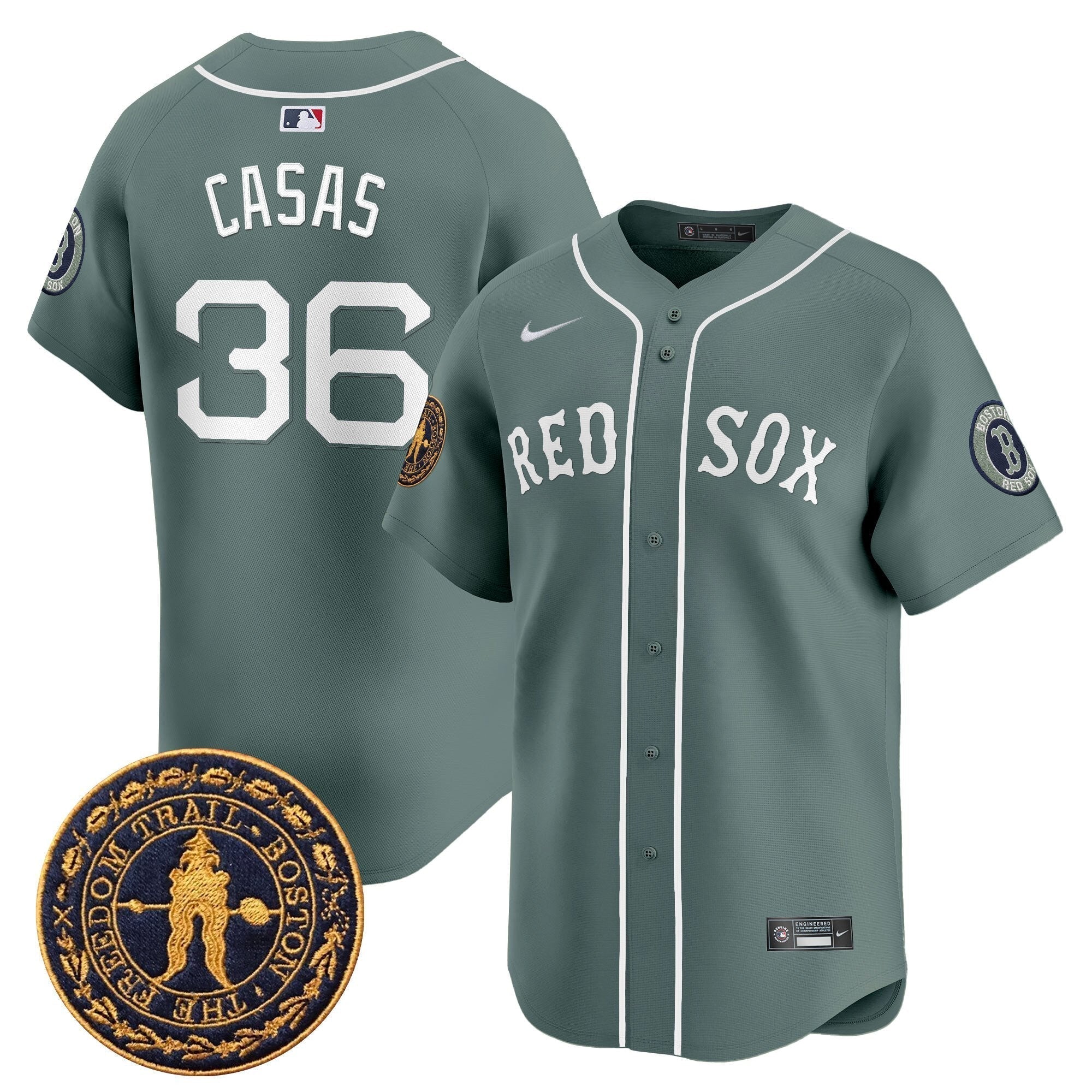 BOS Freedom Trail Patch Vapor Premier Limited Jersey - All Stitched