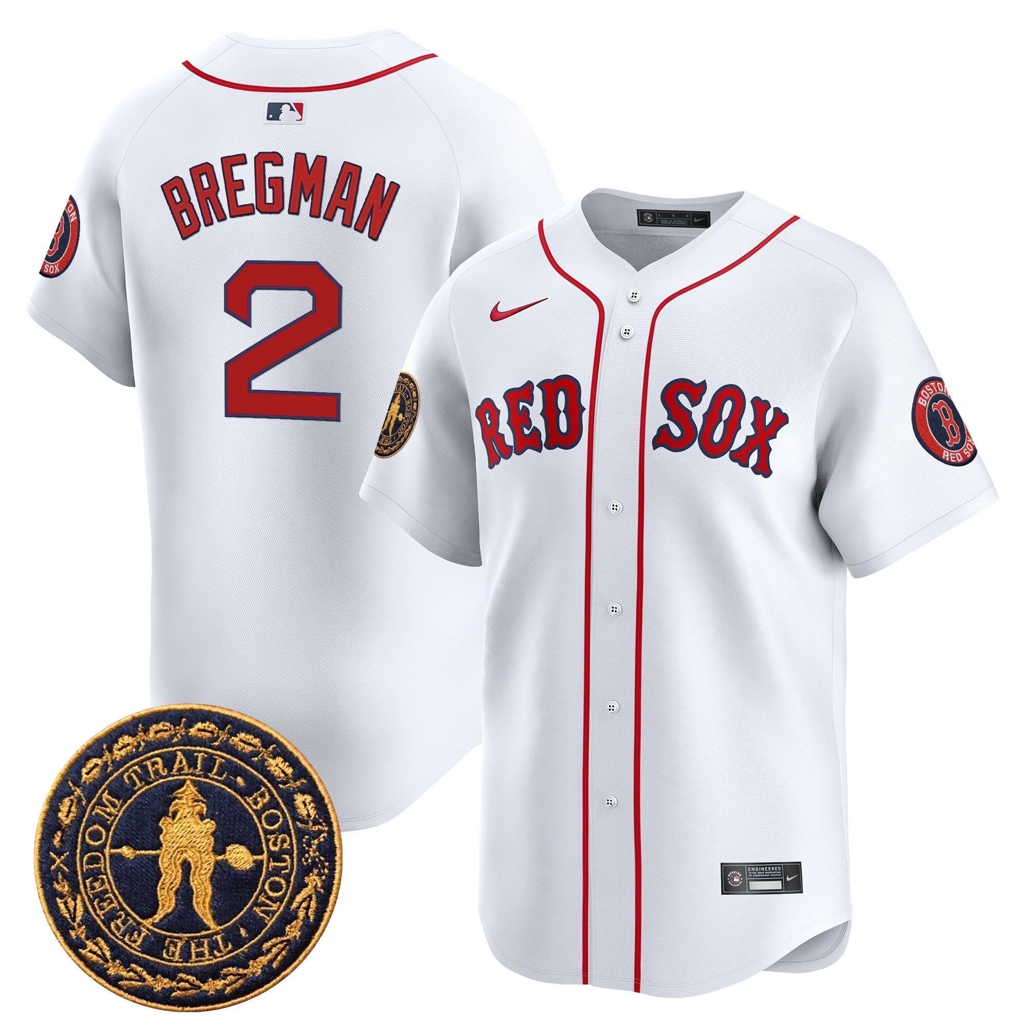 BOS Freedom Trail Patch Vapor Premier Limited Jersey - All Stitched
