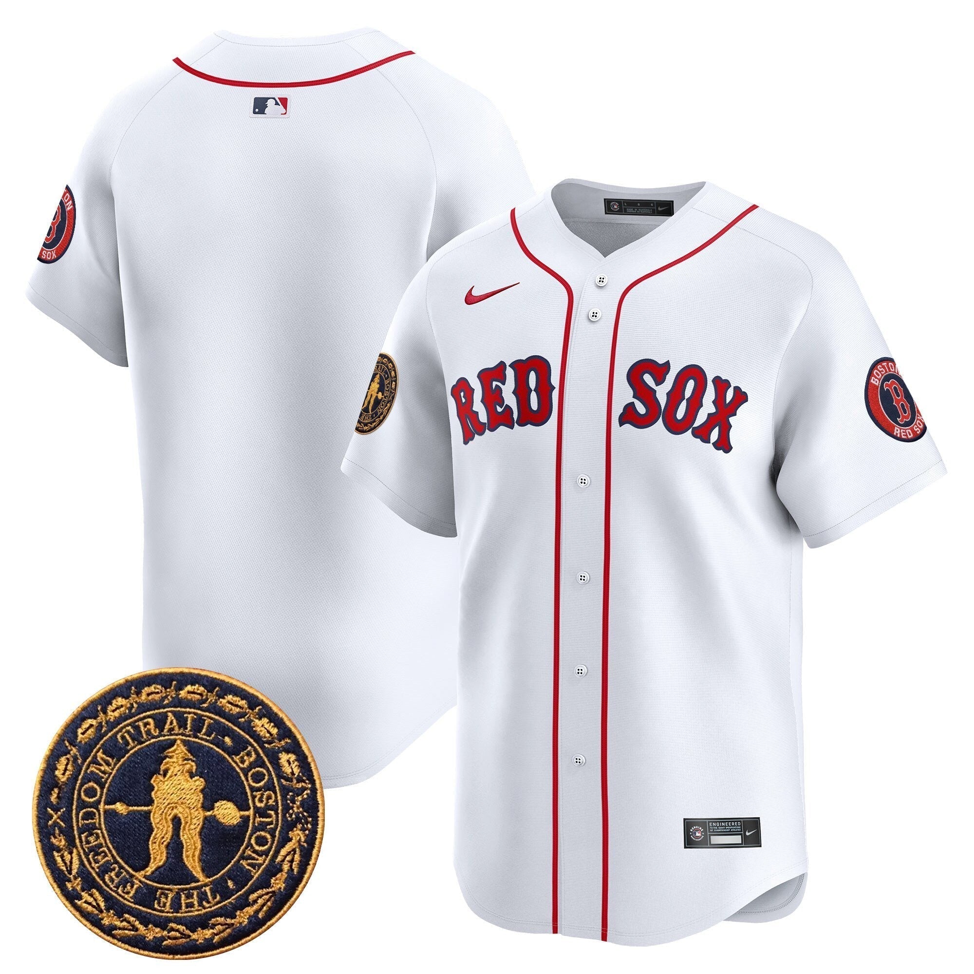 BOS Freedom Trail Patch Vapor Premier Limited Jersey - All Stitched