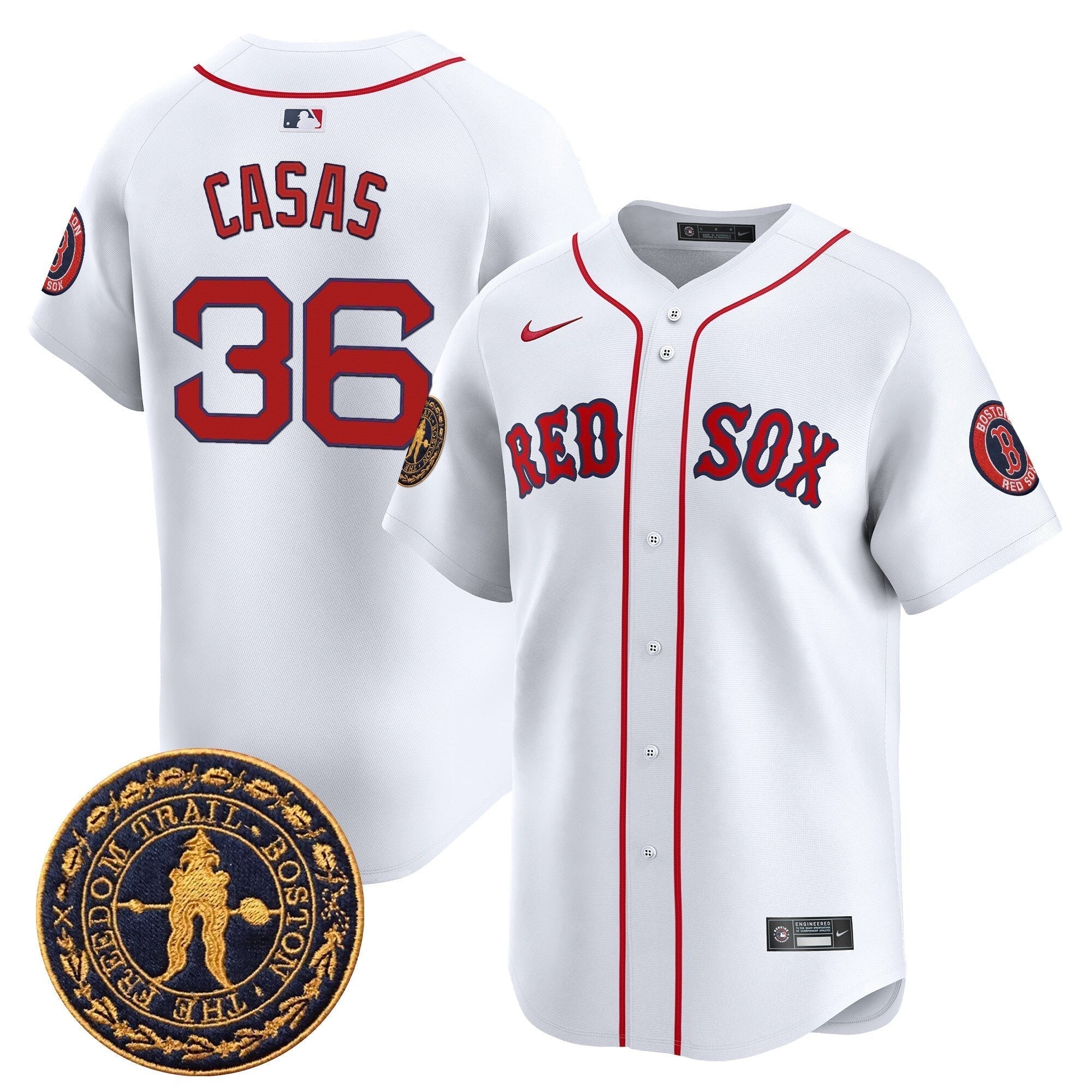 BOS Freedom Trail Patch Vapor Premier Limited Jersey - All Stitched