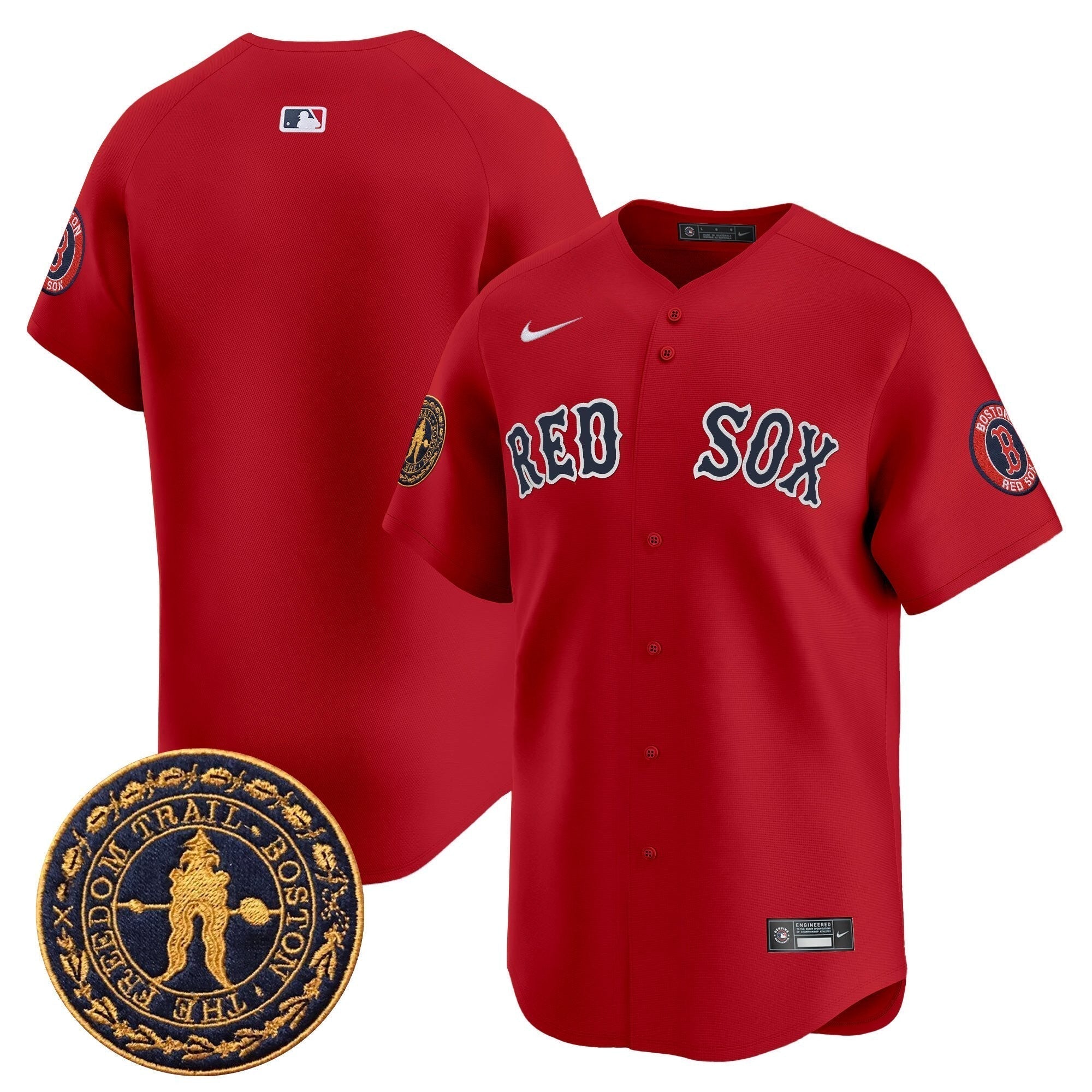 BOS Freedom Trail Patch Vapor Premier Limited Jersey - All Stitched