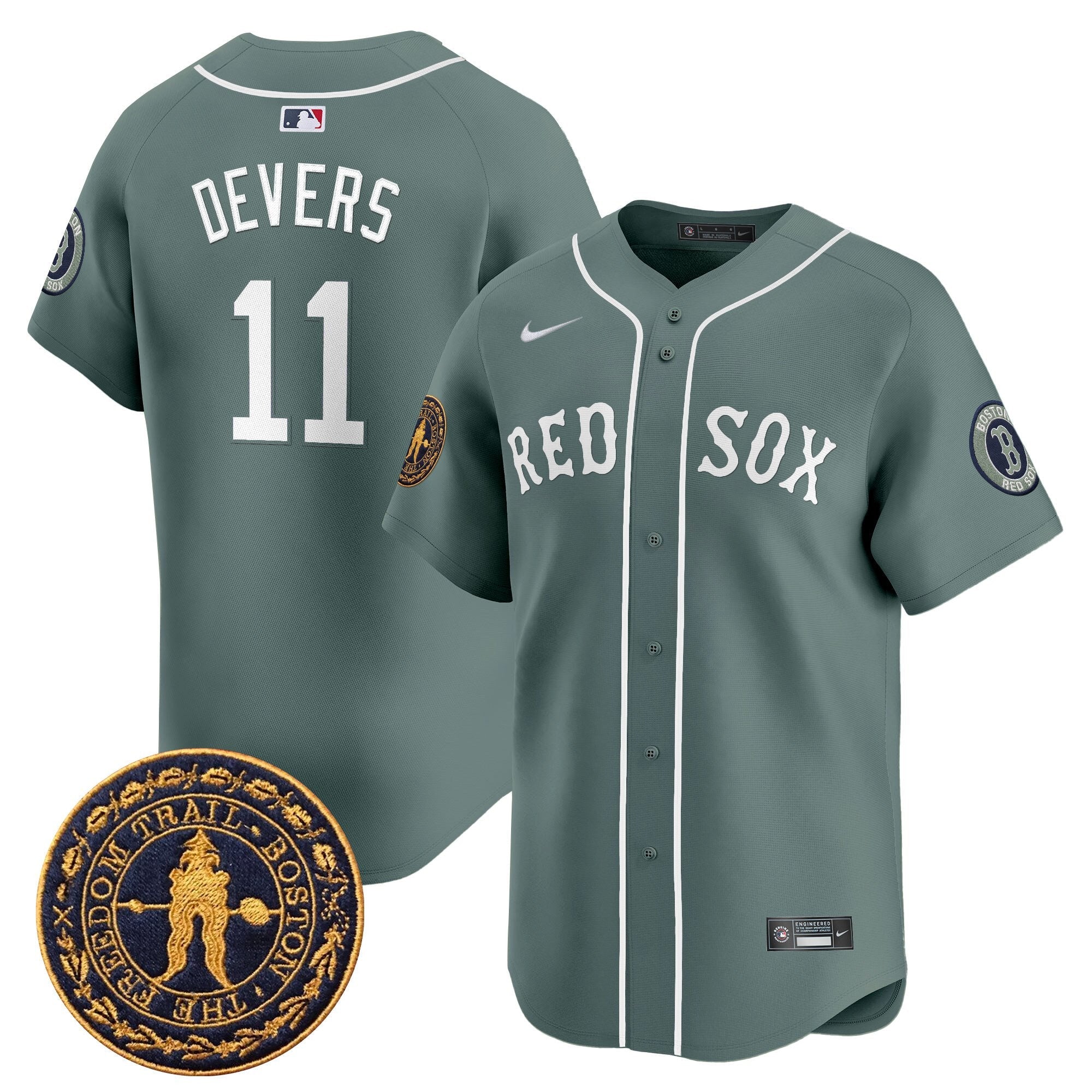 BOS Freedom Trail Patch Vapor Premier Limited Jersey - All Stitched