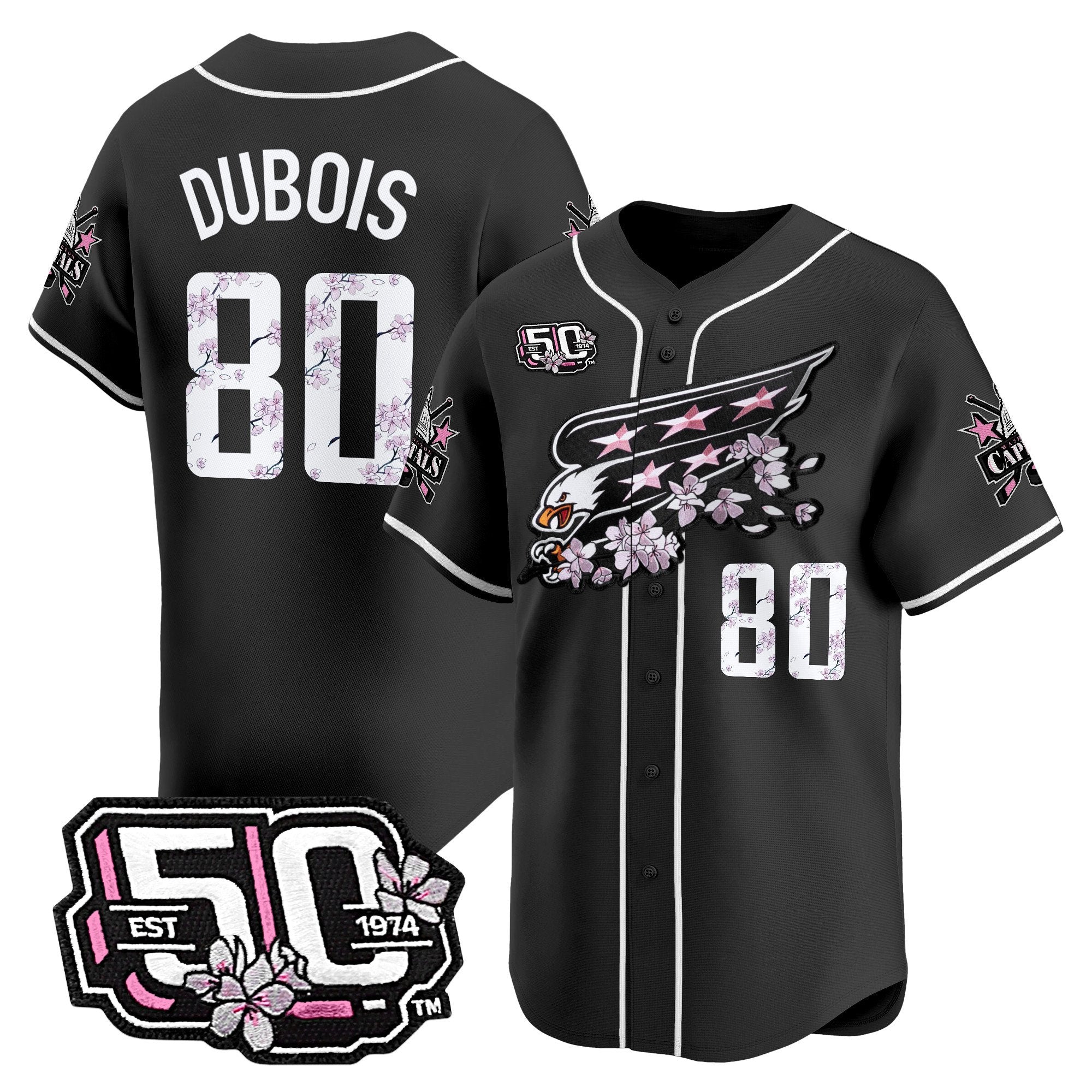 2025 WSH 50th Anniversary Cherry Blossom Style Vapor Premier Limited Jersey - All Stitched