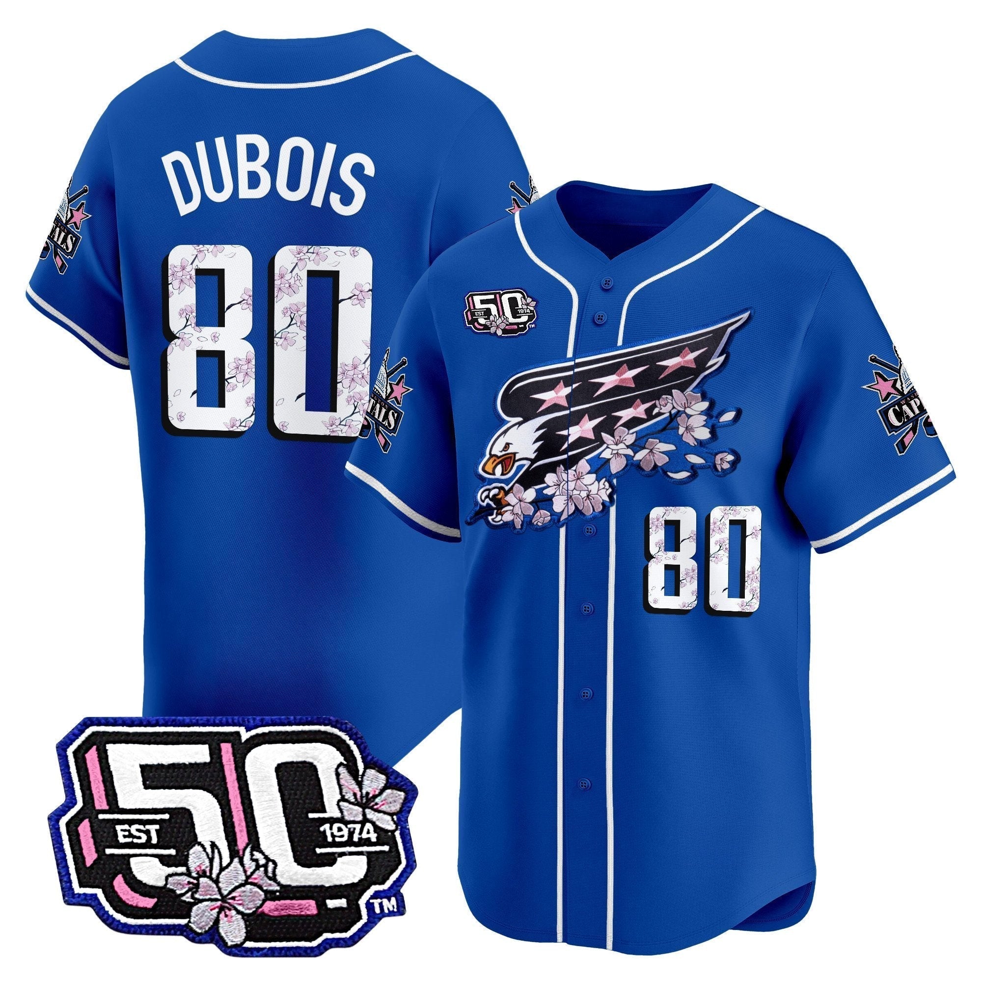 2025 WSH 50th Anniversary Cherry Blossom Style Vapor Premier Limited Men Jersey - All Stitched
