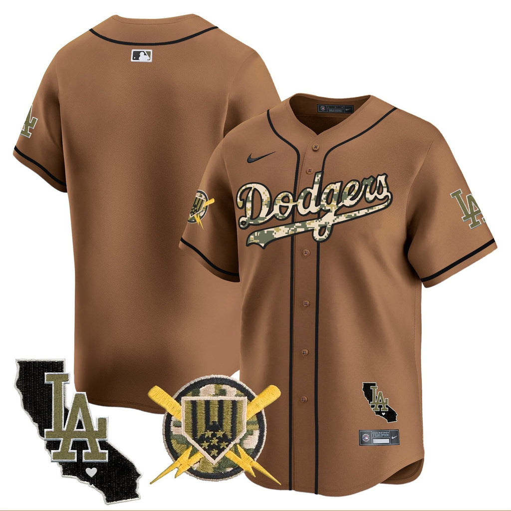 Dodgers Armed Forces Day Vapor Premier Limited Jersey - Stitched