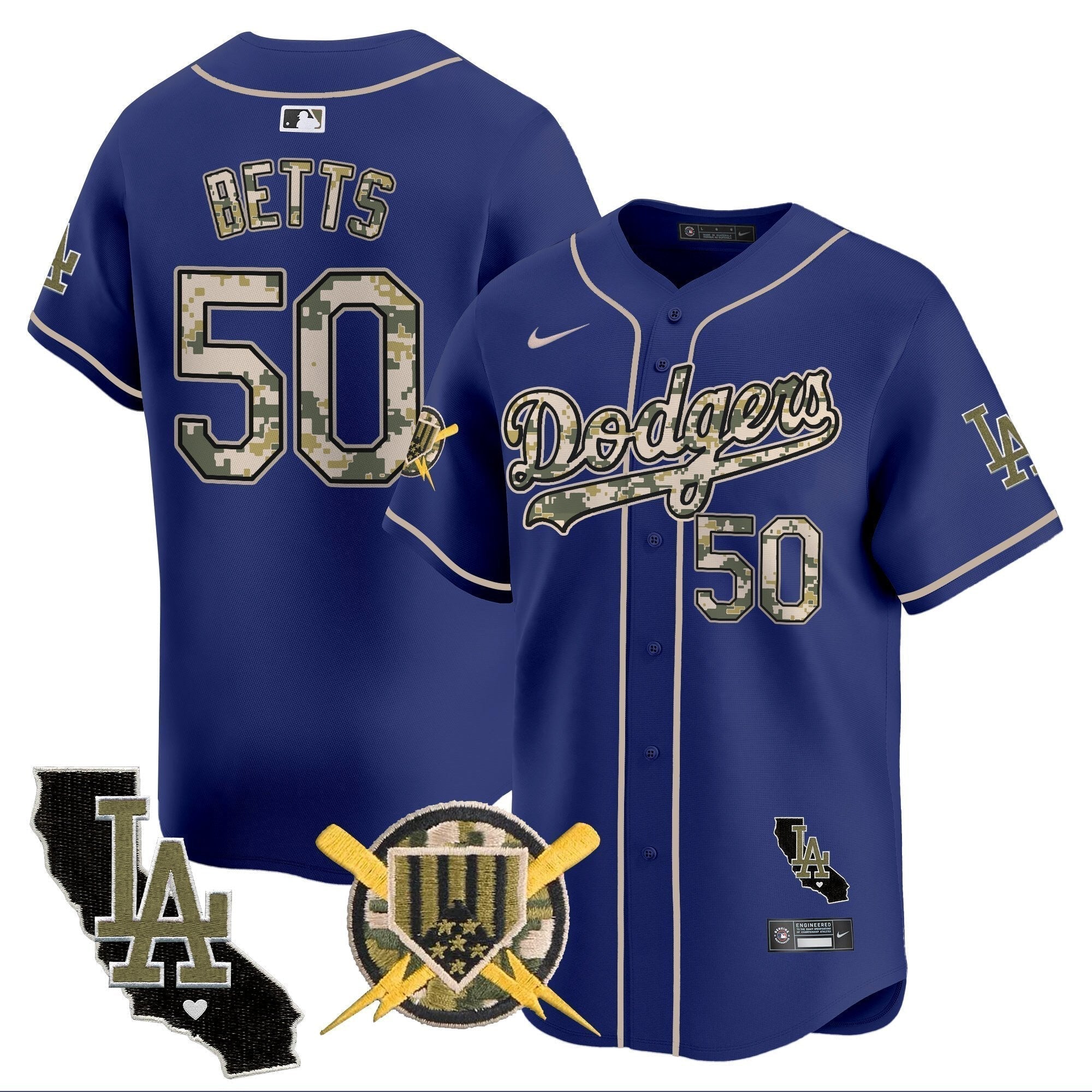 Dodgers Armed Forces Day Vapor Premier Limited Jersey - Stitched