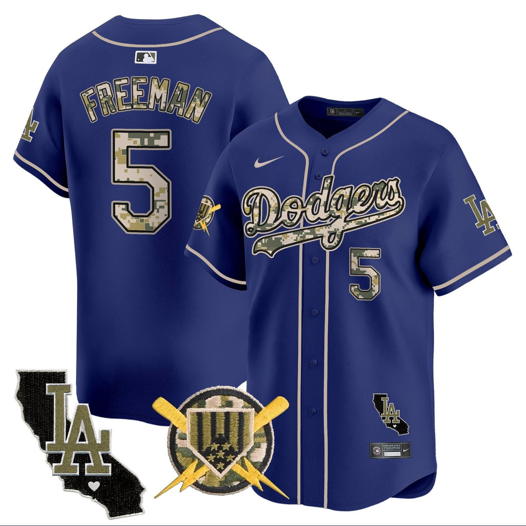 Dodgers Armed Forces Day Vapor Premier Limited Jersey - Stitched