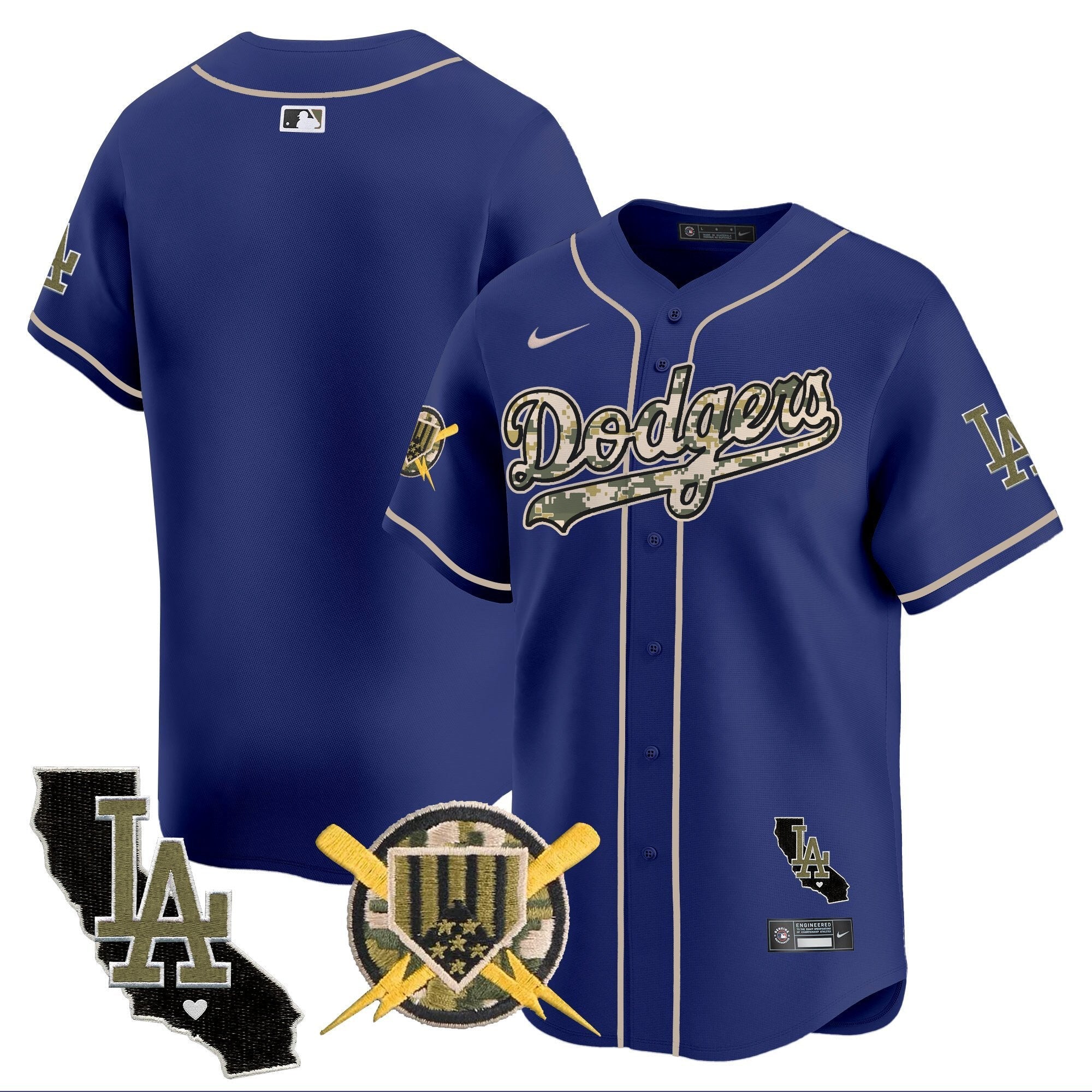 Dodgers Armed Forces Day Vapor Premier Limited Jersey - Stitched