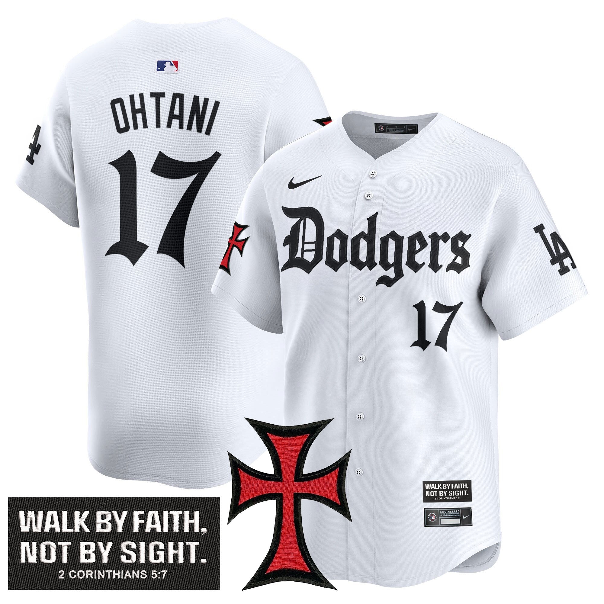 Dodgers 'Faith & Glory Edition' Vapor Premier Limited Jersey - All Stitched
