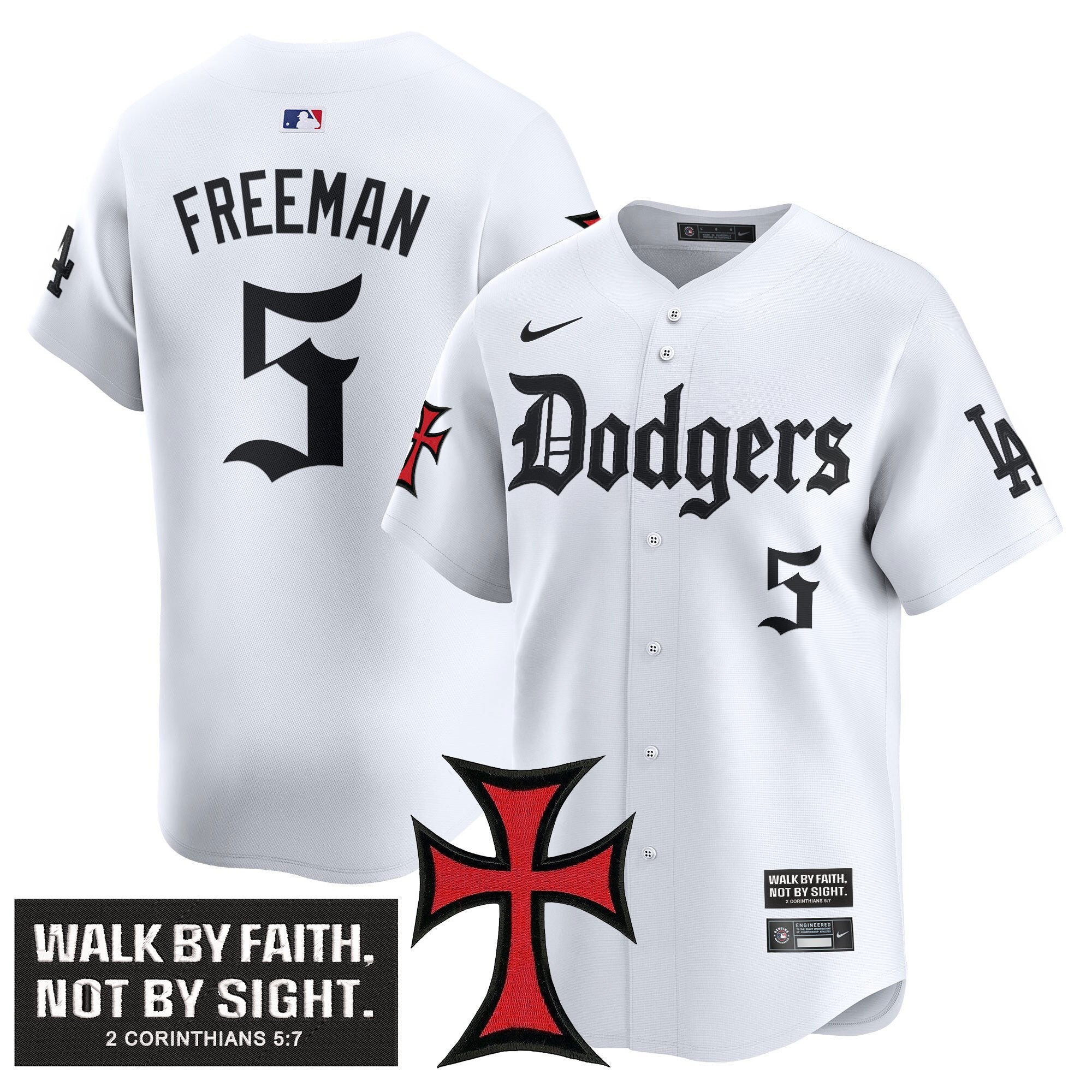 Dodgers 'Faith & Glory Edition' Vapor Premier Limited Jersey - All Stitched