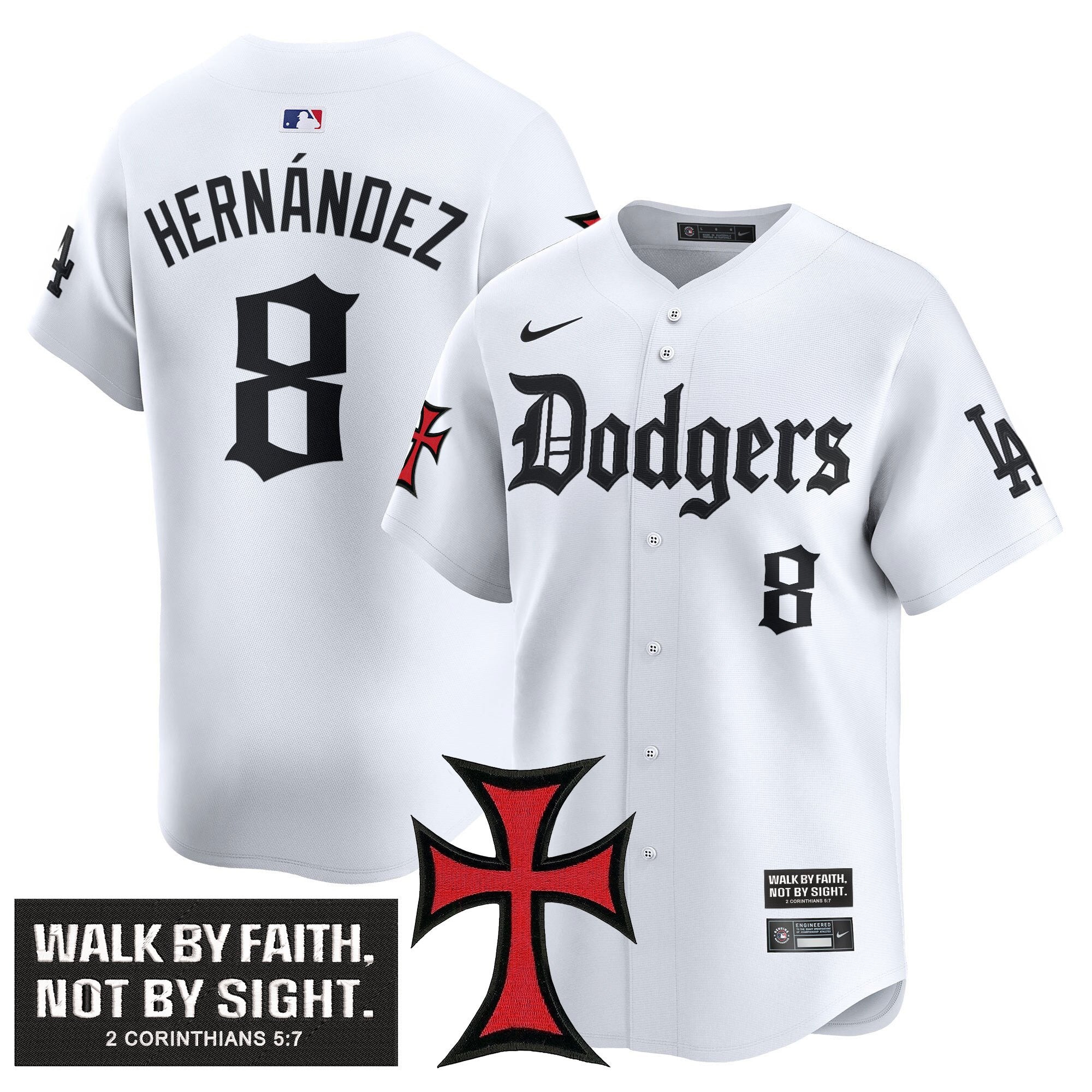 Dodgers 'Faith & Glory Edition' Vapor Premier Limited Jersey - All Stitched