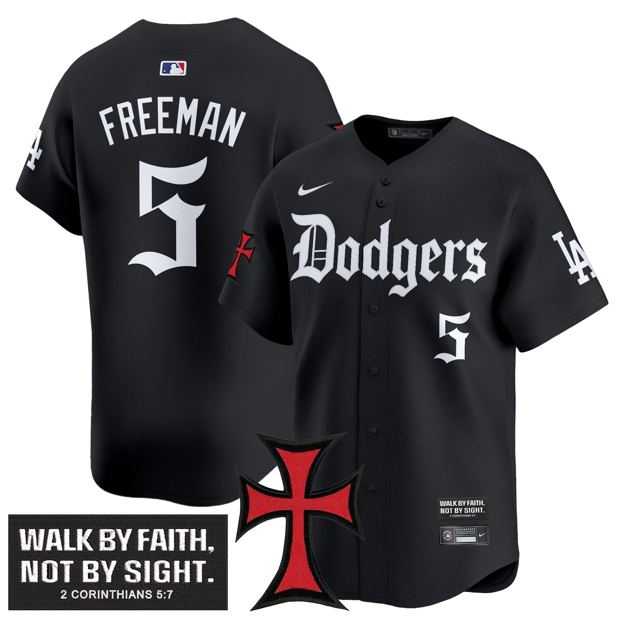 Dodgers 'Faith & Glory Edition' Vapor Premier Limited Men Jersey - All Stitched