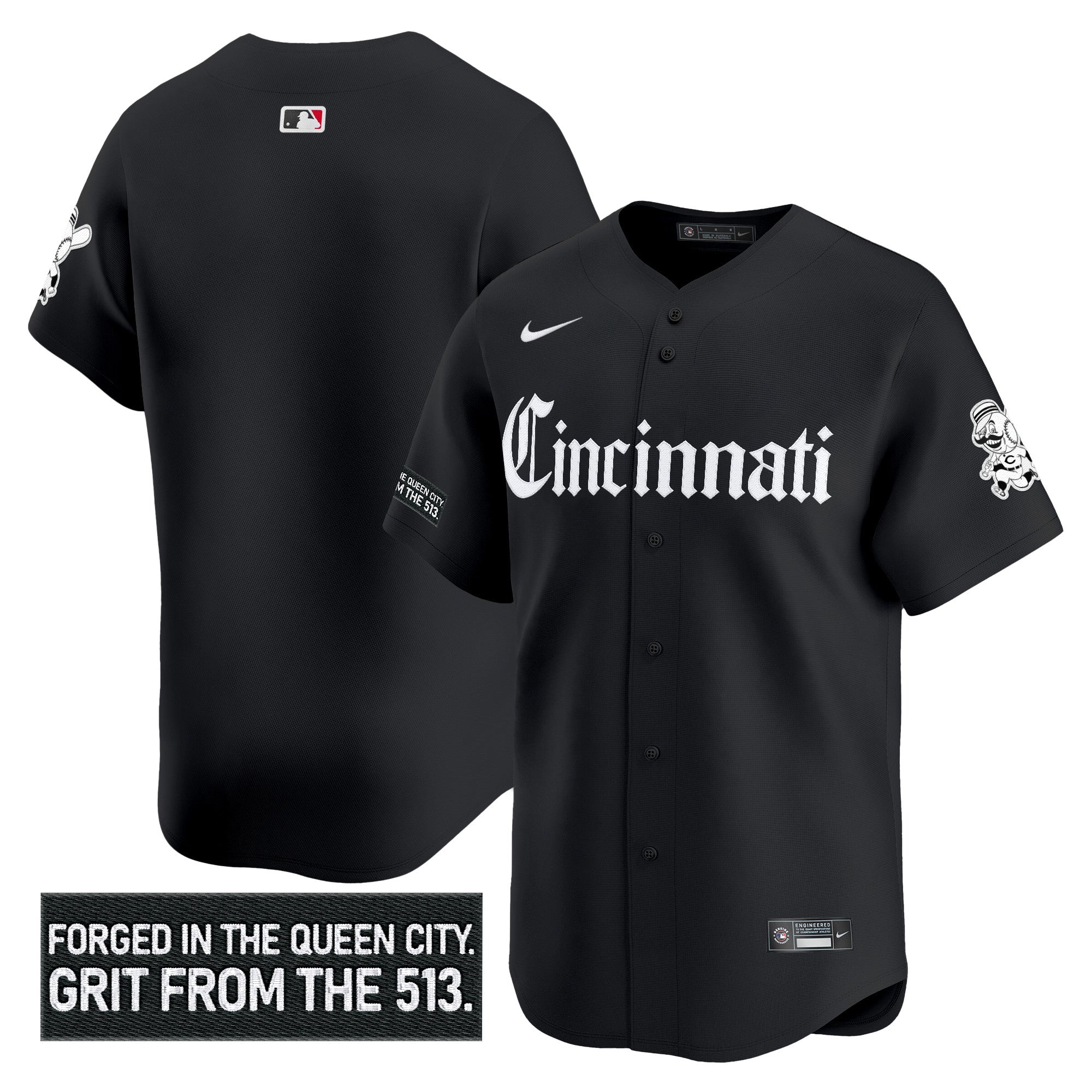 CIN 'Gothic Queen City Edition' Vapor Premier Limited Men Jersey - All Stitched