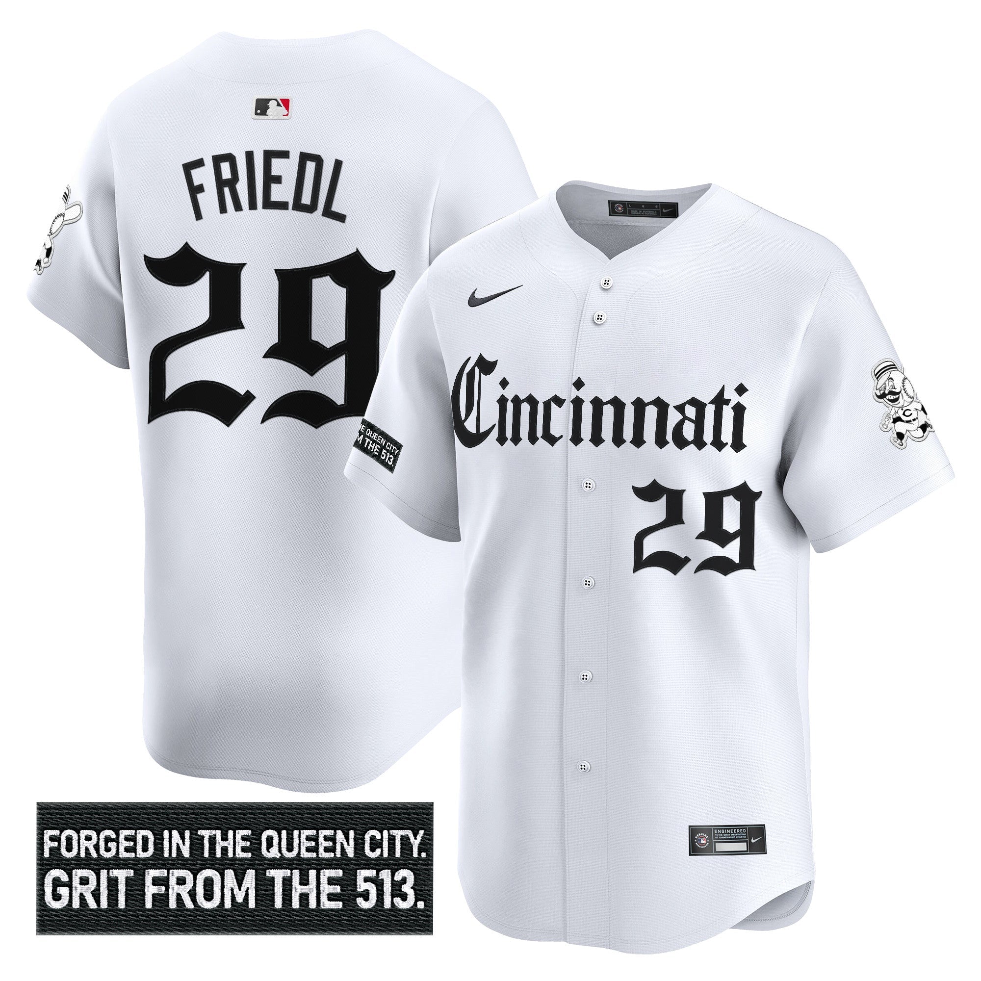 CIN 'Gothic Queen City Edition' Vapor Premier Limited Jersey - All Stitched