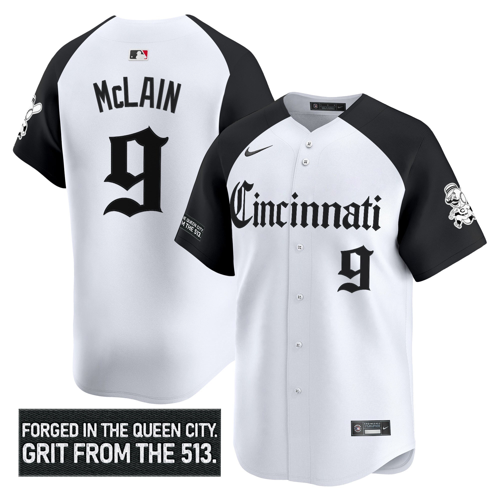 CIN 'Gothic Queen City Edition' Vapor Premier Limited Jersey - All Stitched