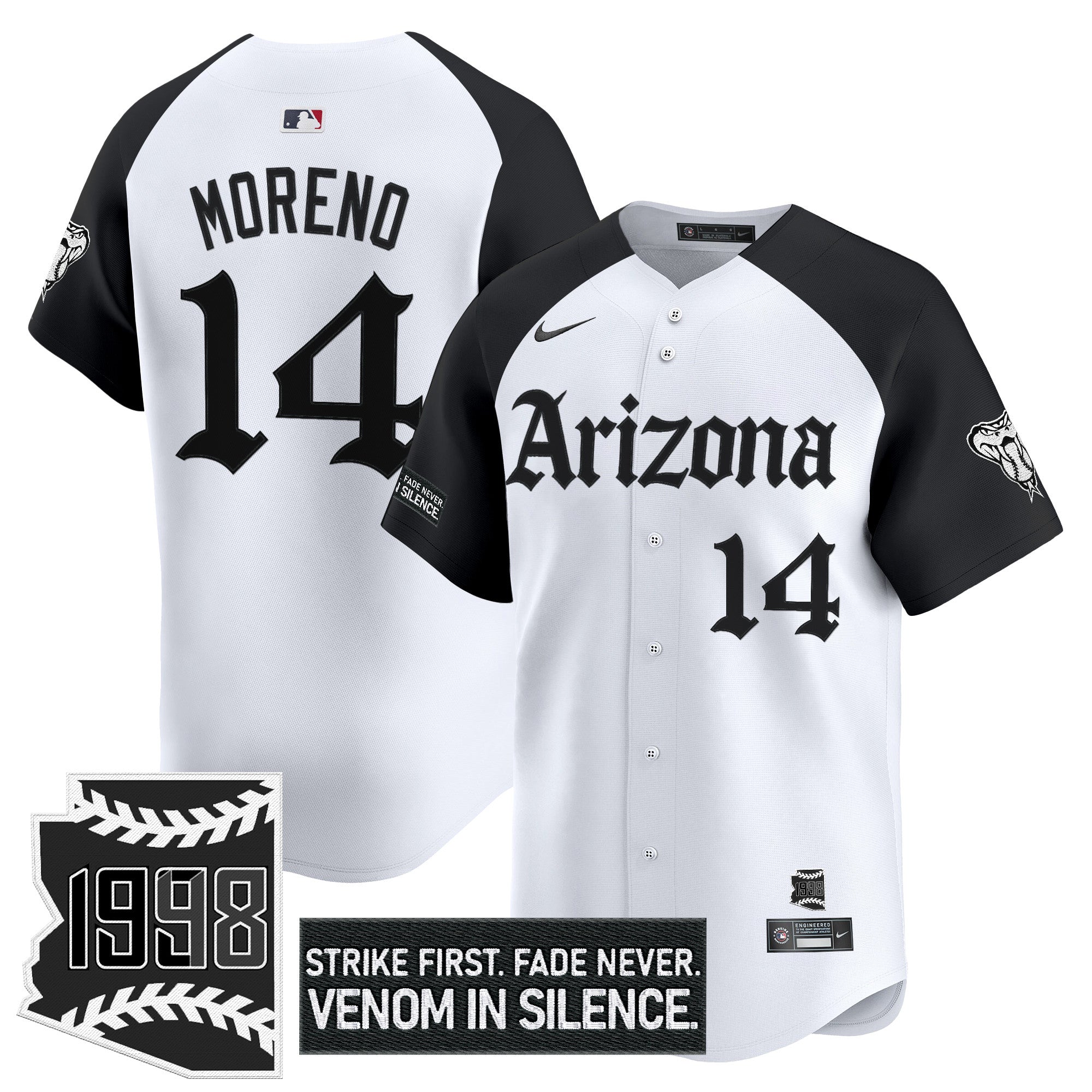 ARI 'Gothic Desert Fang Edition' Vapor Premier Limited Jersey - All Stitched