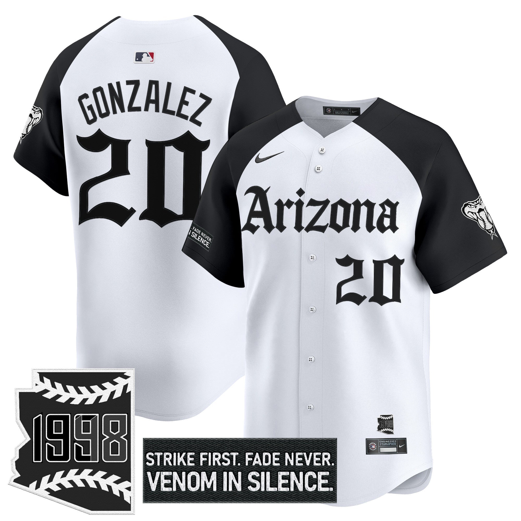 ARI 'Gothic Desert Fang Edition' Vapor Premier Limited Jersey - All Stitched