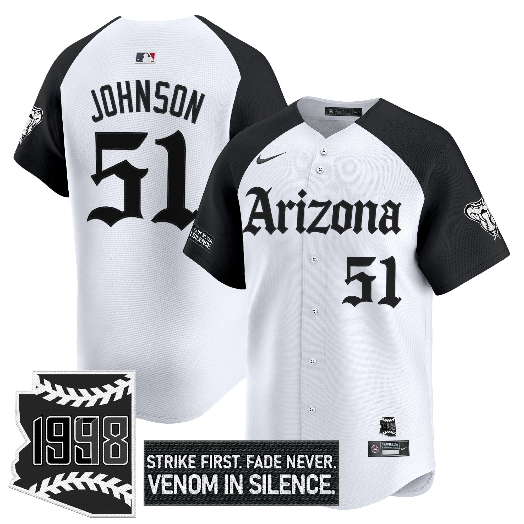 ARI 'Gothic Desert Fang Edition' Vapor Premier Limited Jersey - All Stitched