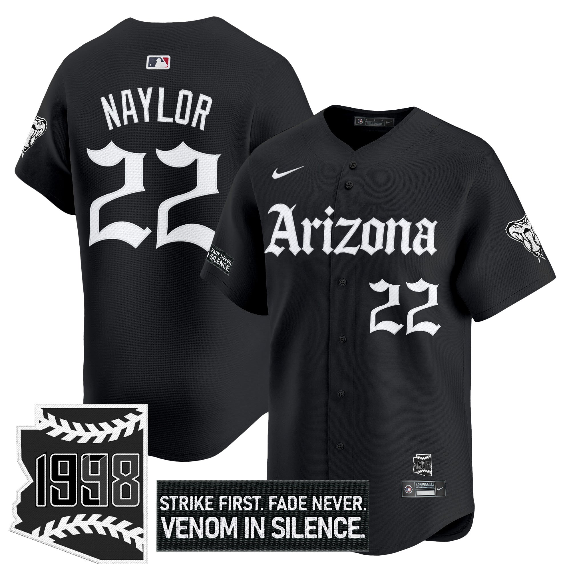ARI 'Gothic Desert Fang Edition' Vapor Premier Limited Men Jersey - All Stitched