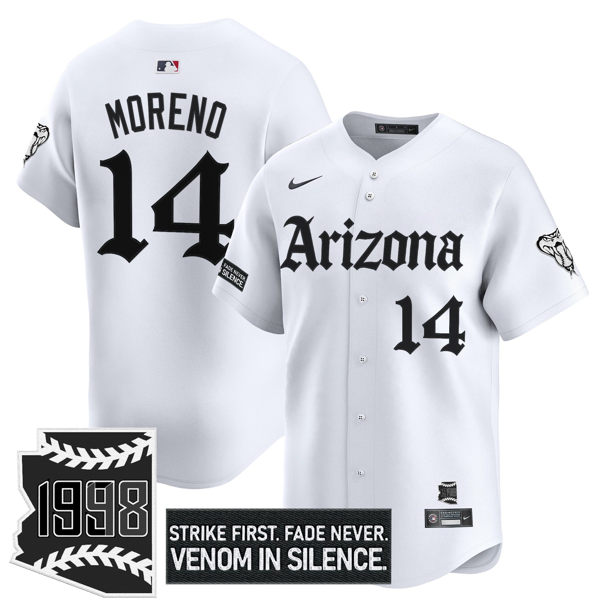ARI 'Gothic Desert Fang Edition' Vapor Premier Limited Jersey - All Stitched