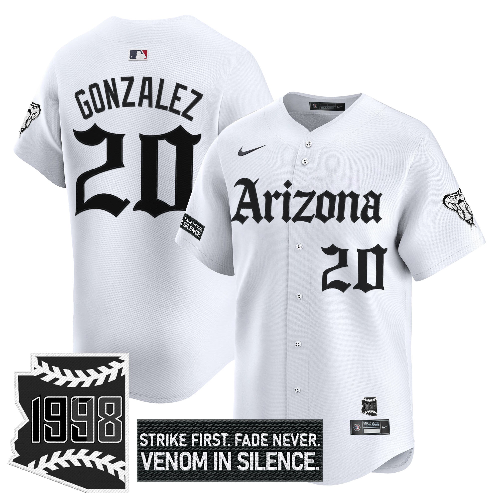 ARI 'Gothic Desert Fang Edition' Vapor Premier Limited Jersey - All Stitched