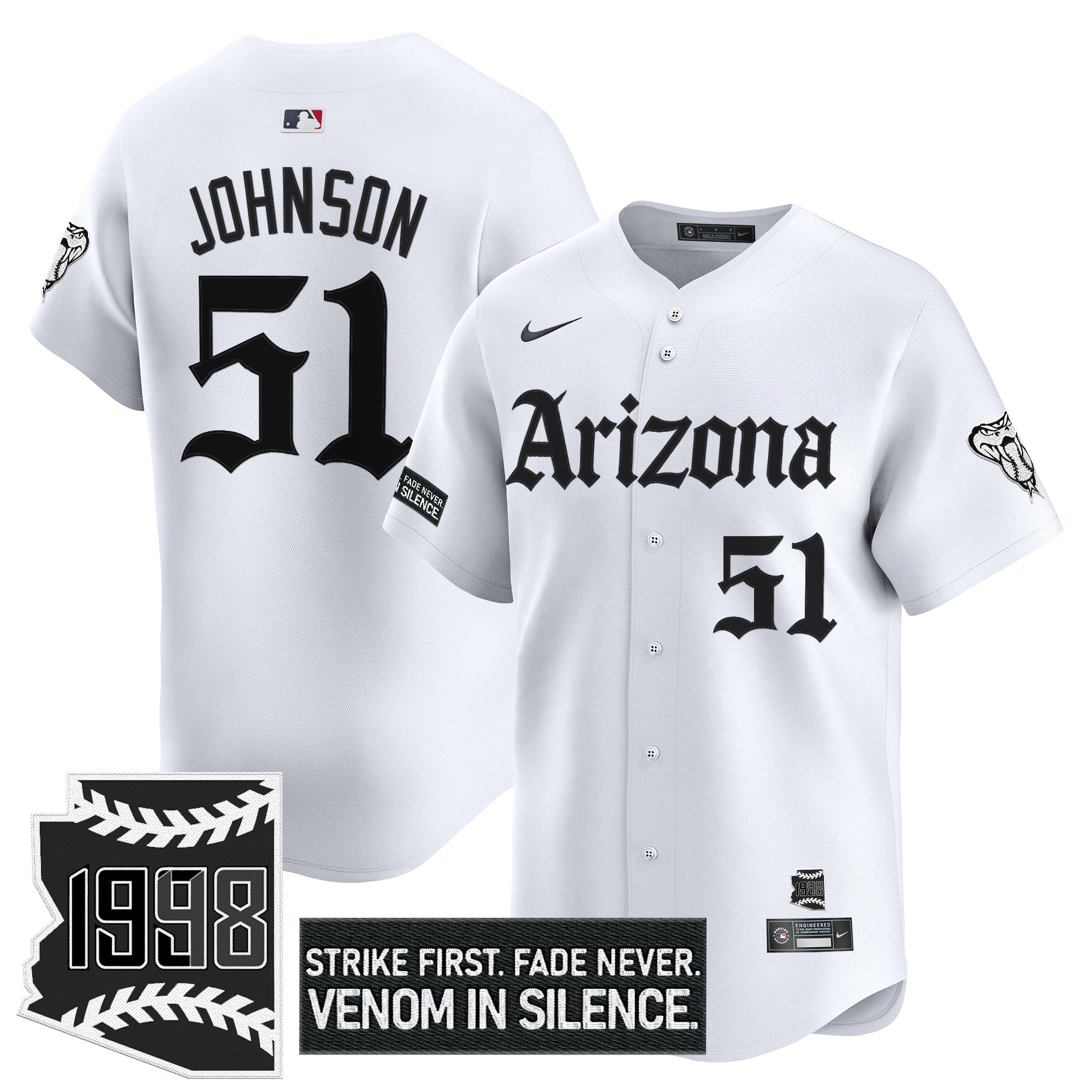 ARI 'Gothic Desert Fang Edition' Vapor Premier Limited Jersey - All Stitched