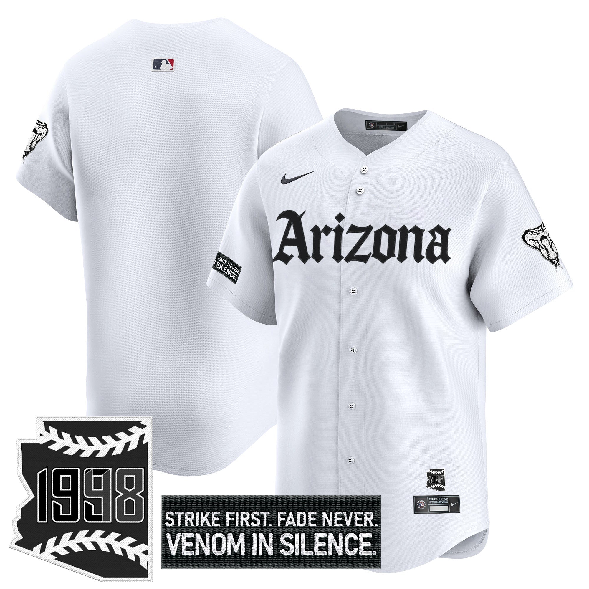 ARI 'Gothic Desert Fang Edition' Vapor Premier Limited Jersey - All Stitched