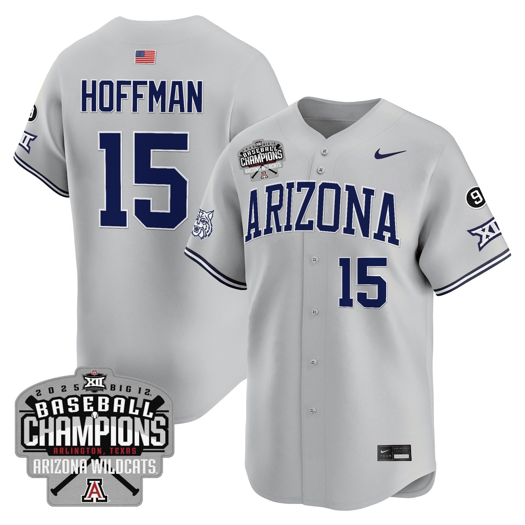 ARIZ 2025 Big 12 Champions Vapor Premier Limited Men Jersey - All Stitched