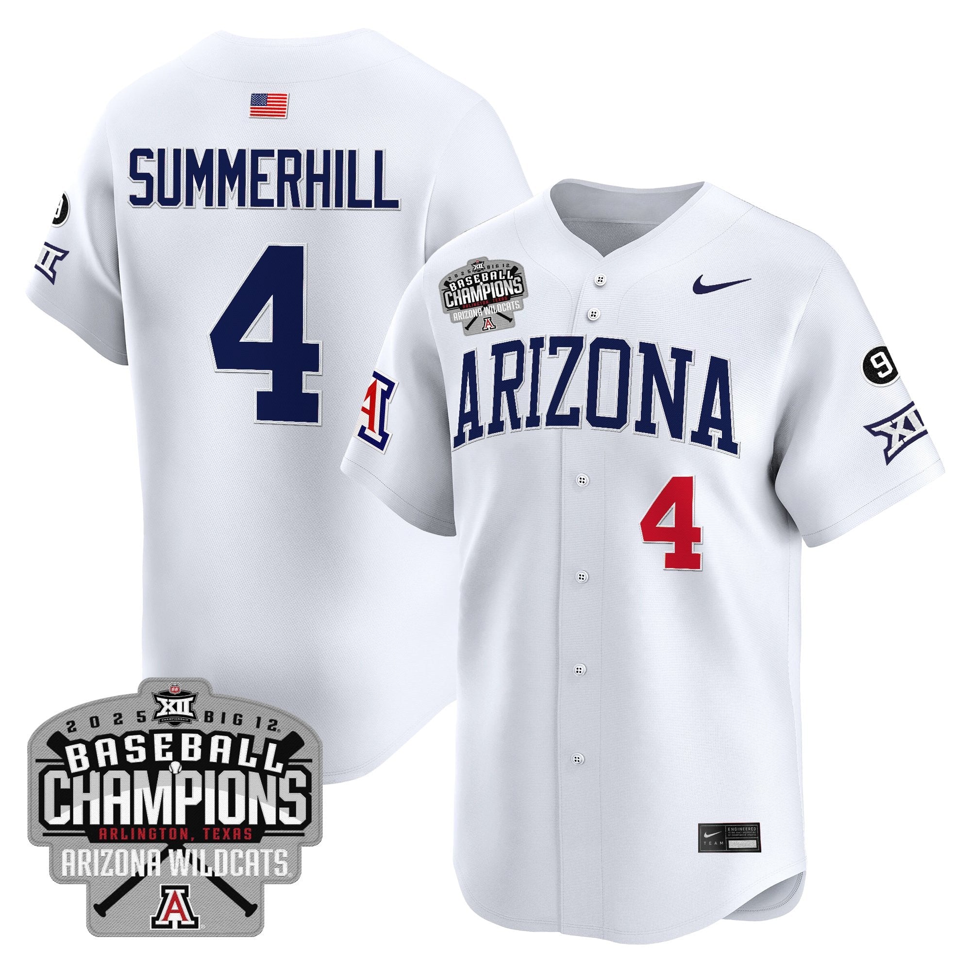 ARIZ 2025 Big 12 Champions Vapor Premier Limited Jersey - All Stitched