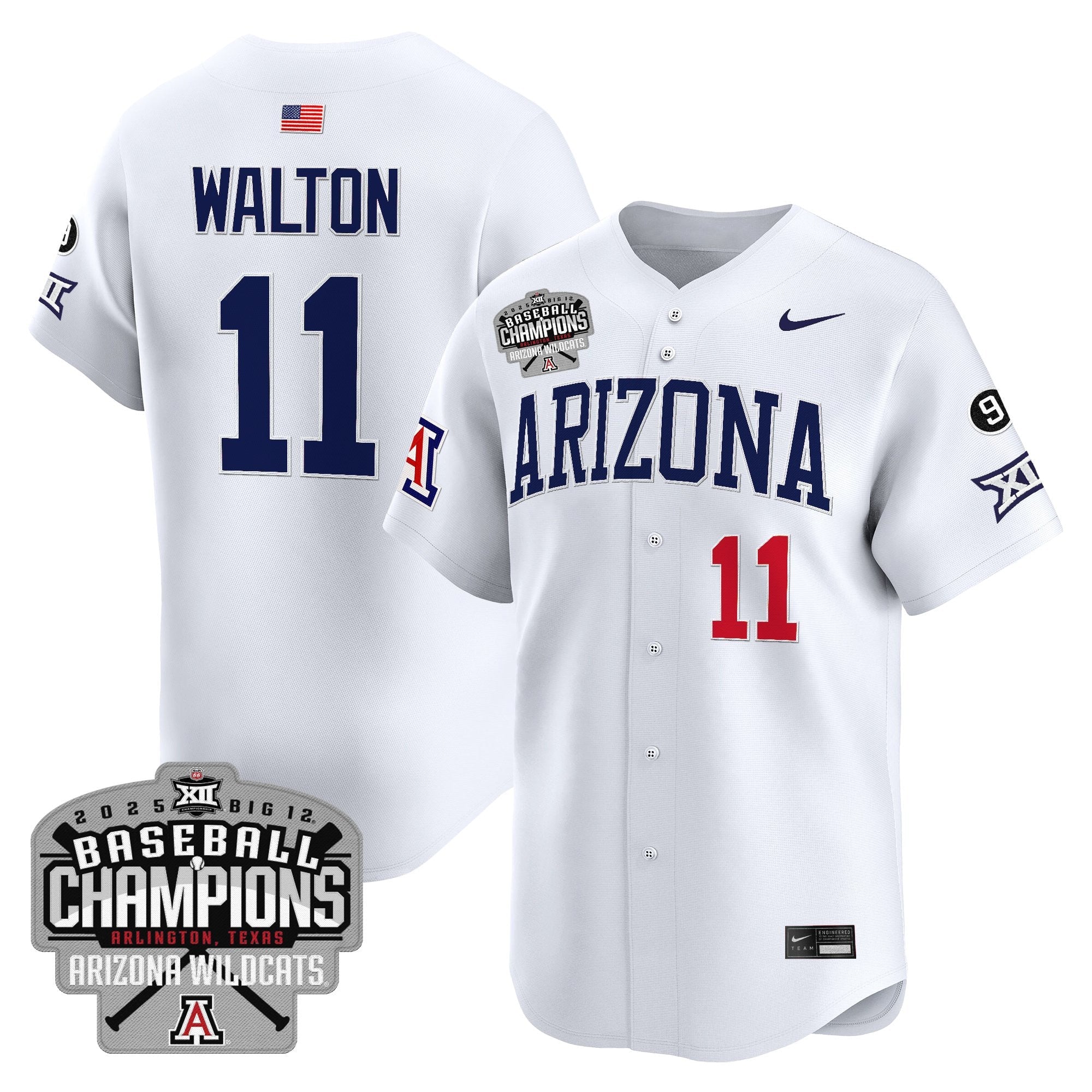 ARIZ 2025 Big 12 Champions Vapor Premier Limited Jersey - All Stitched