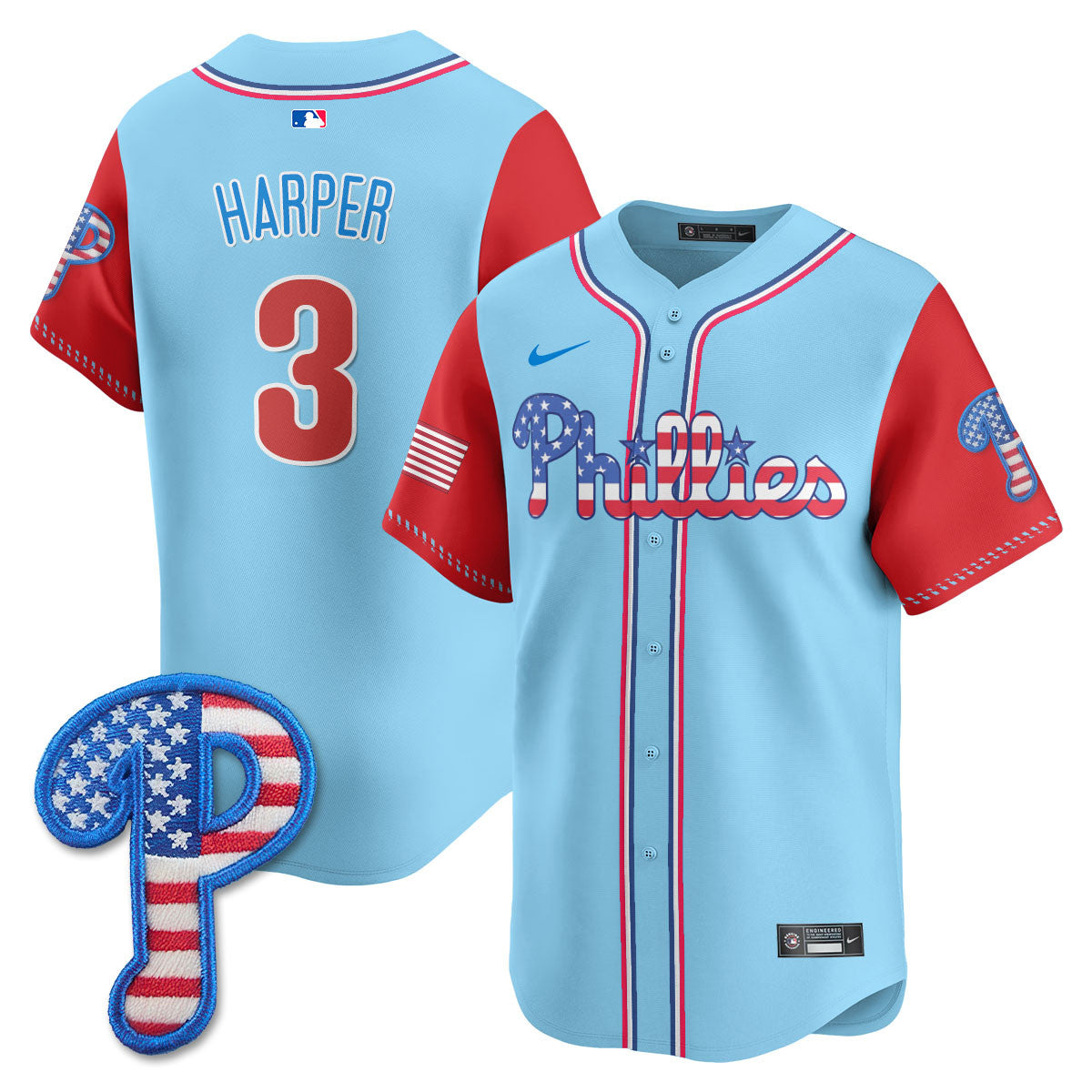 PHI 2025 Fourth of July Jersey - Stitched