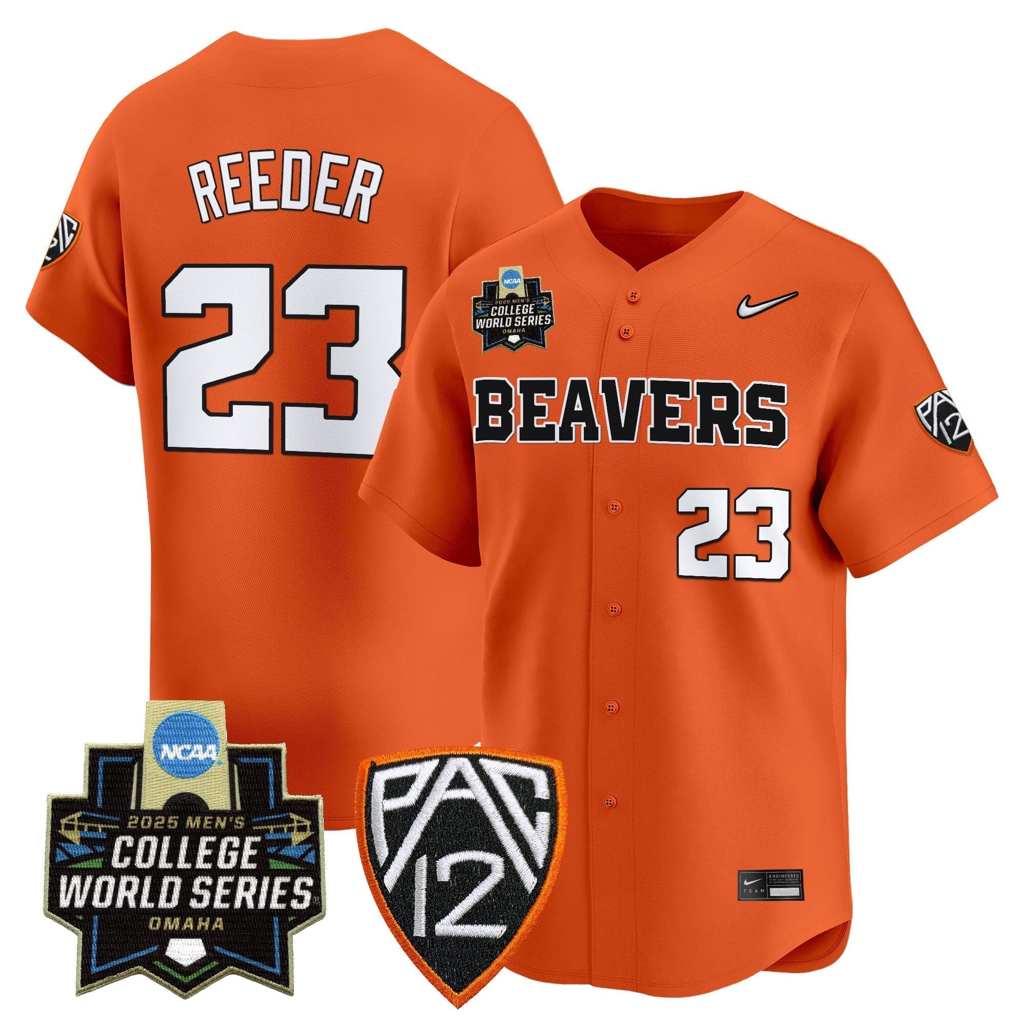 Oregon State Beavers 2025 World Series Vapor Premier Limited Jersey - Stitched