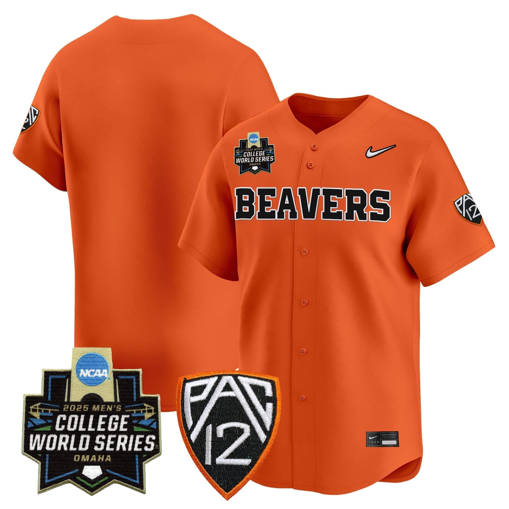 Oregon State Beavers 2025 World Series Vapor Premier Limited Jersey - Stitched
