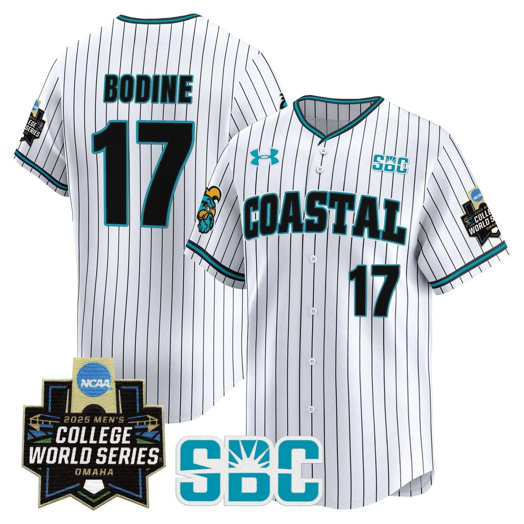 Coastal Carolina Chanticleers 2025 World Series Vapor Premier Limited Jersey - Stitched