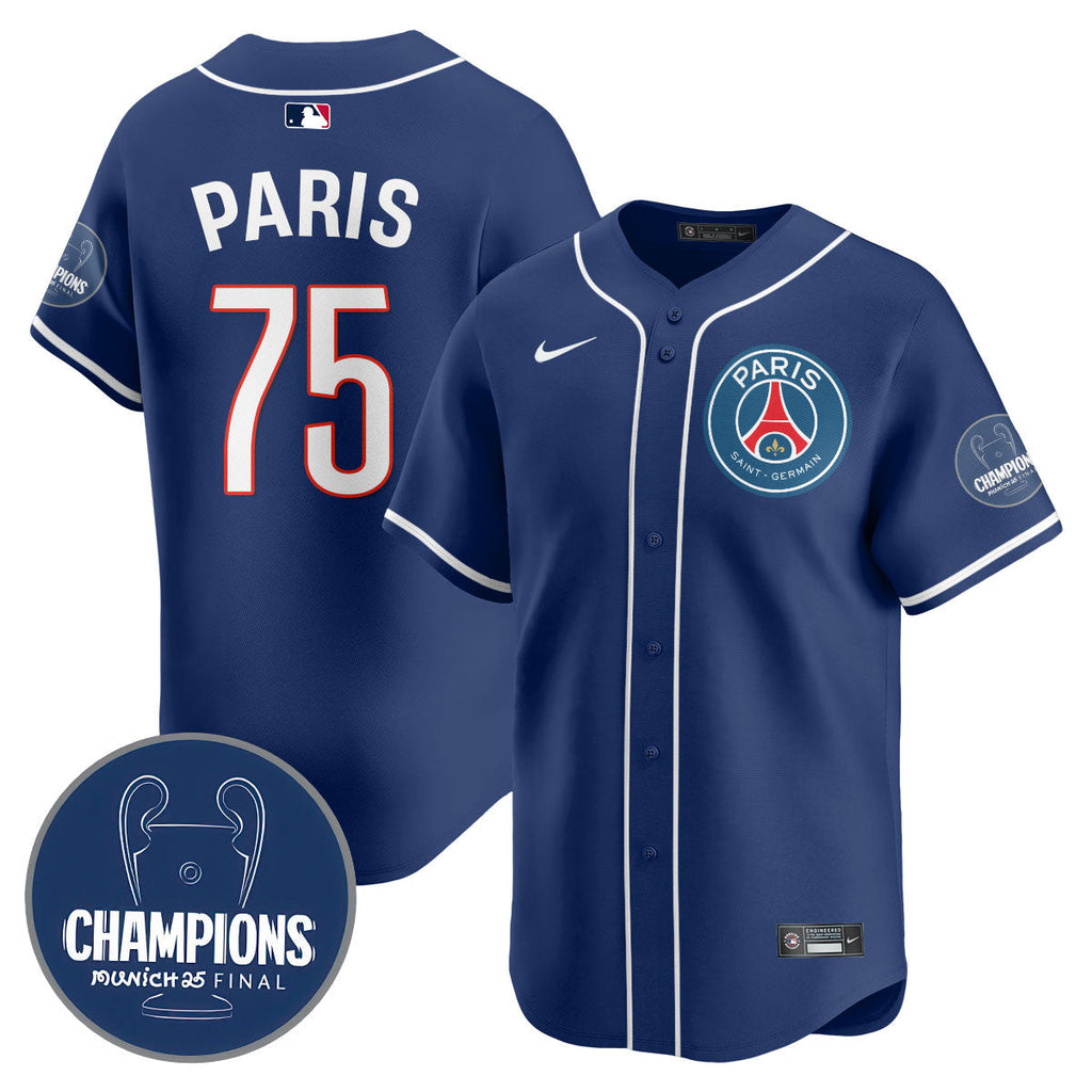 Paris Saint-Germain 2025 Soccer x Baseball Limited Jersey - Stitched