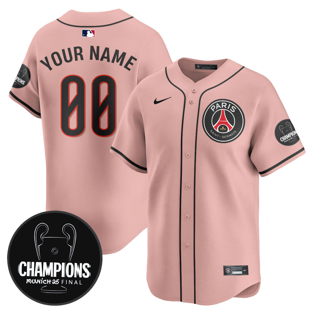 Paris Saint-Germain 2025 Soccer x Baseball Limited Jersey - Stitched
